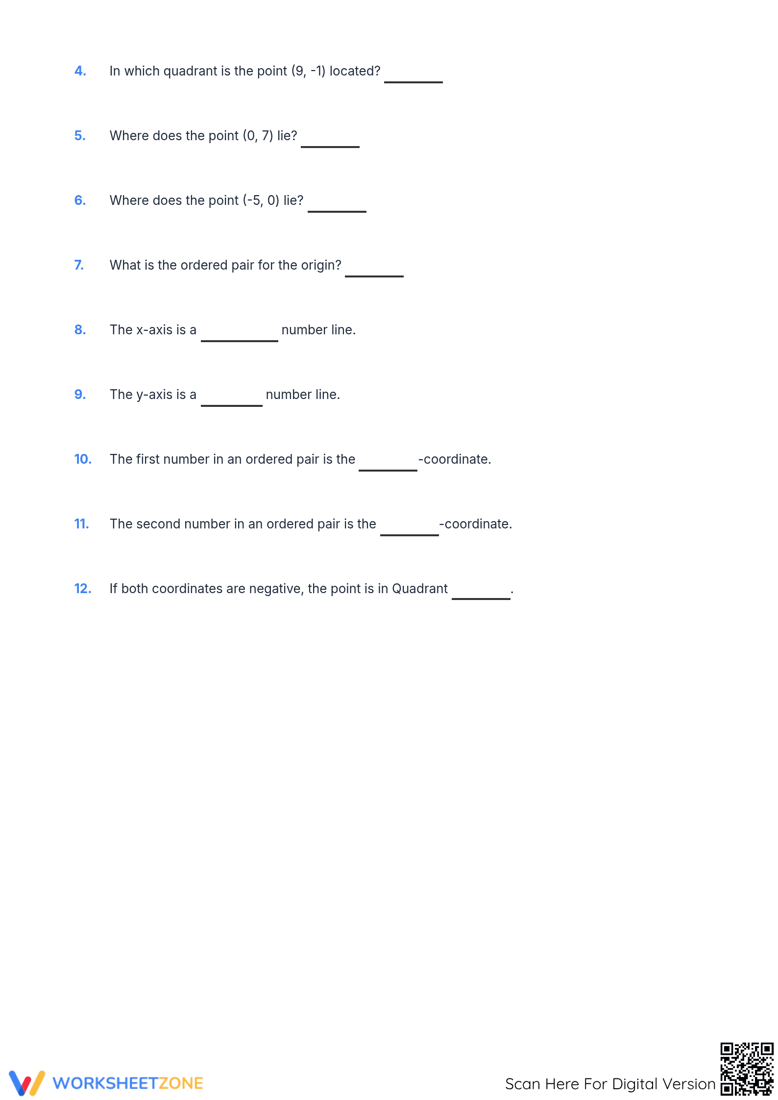 Grade 8-10 Coordinate Plane — Printable No-Prep Notes - Page 4