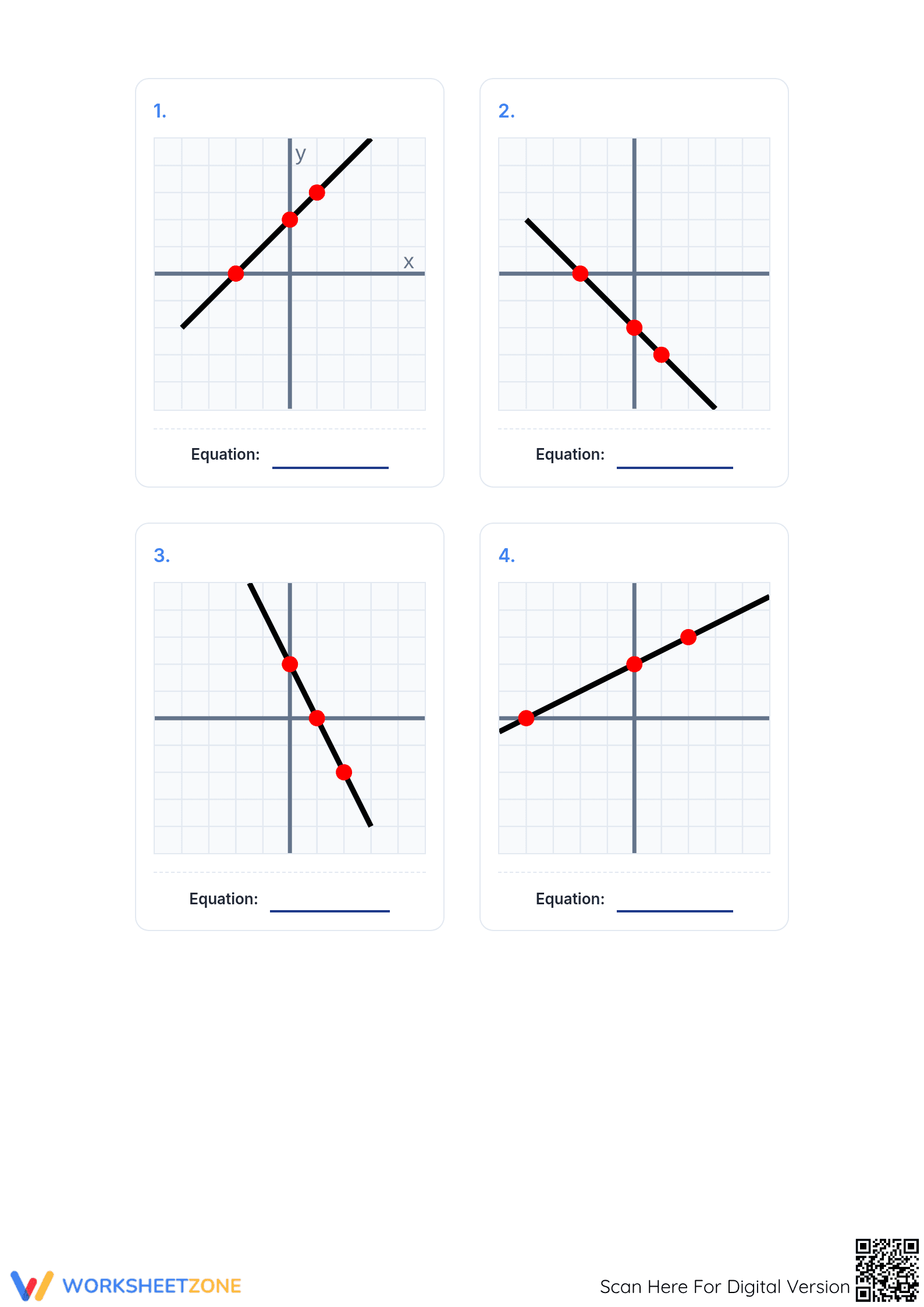 Printable Graph Equation Detective Worksheet | Grade 9 Math - Page 2