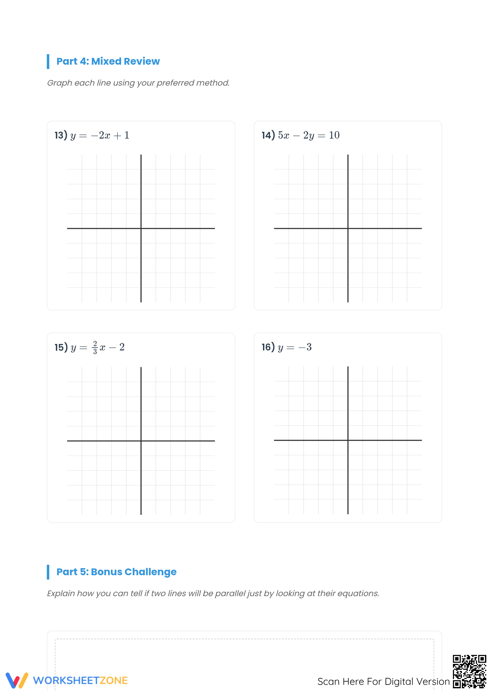 Essential Graphing Linear Equations Worksheet | Grade 8-12 - Page 4