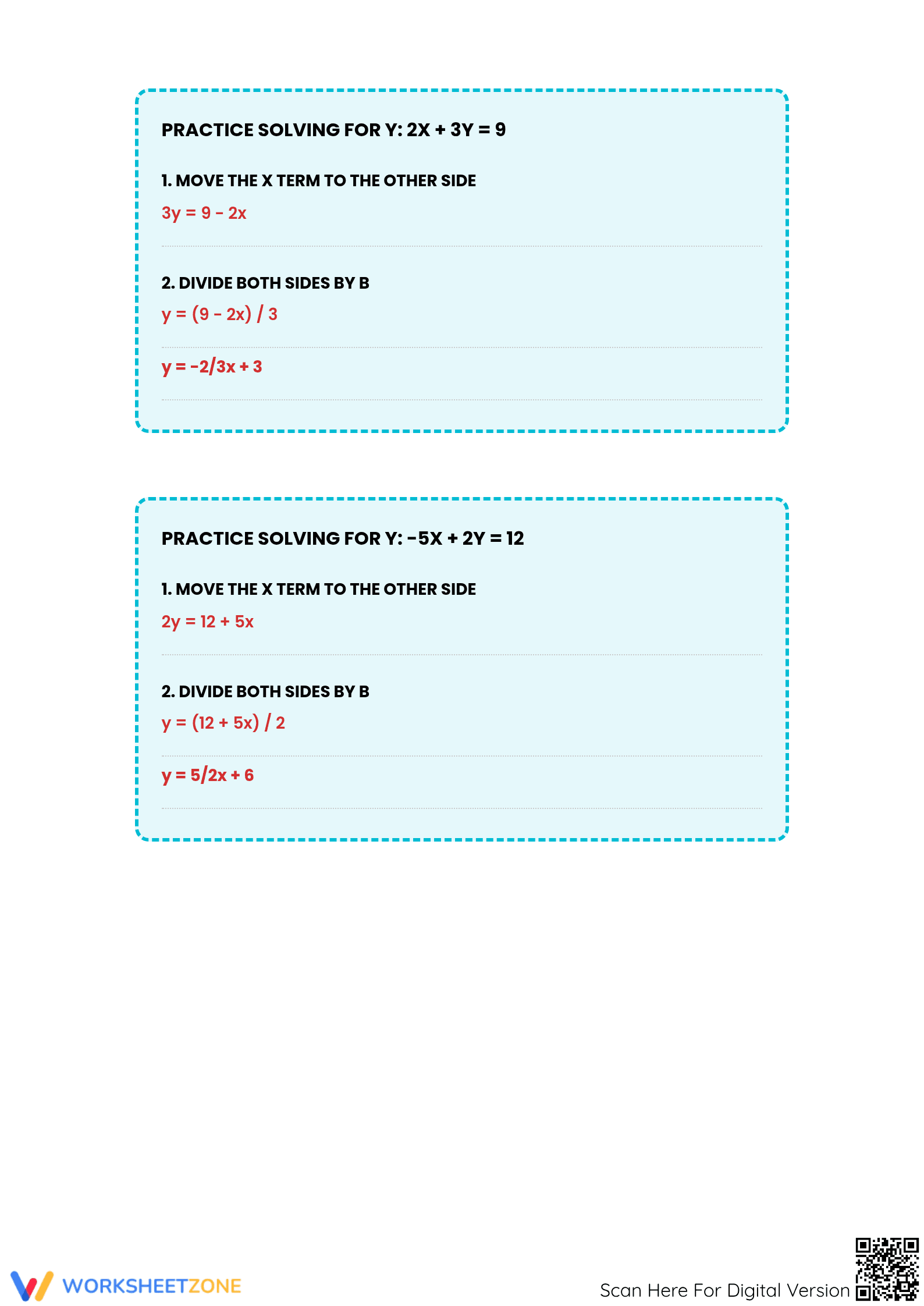 HSA-CED.A.2 Worksheet: Graphing Linear Equations Aligned - Page 4