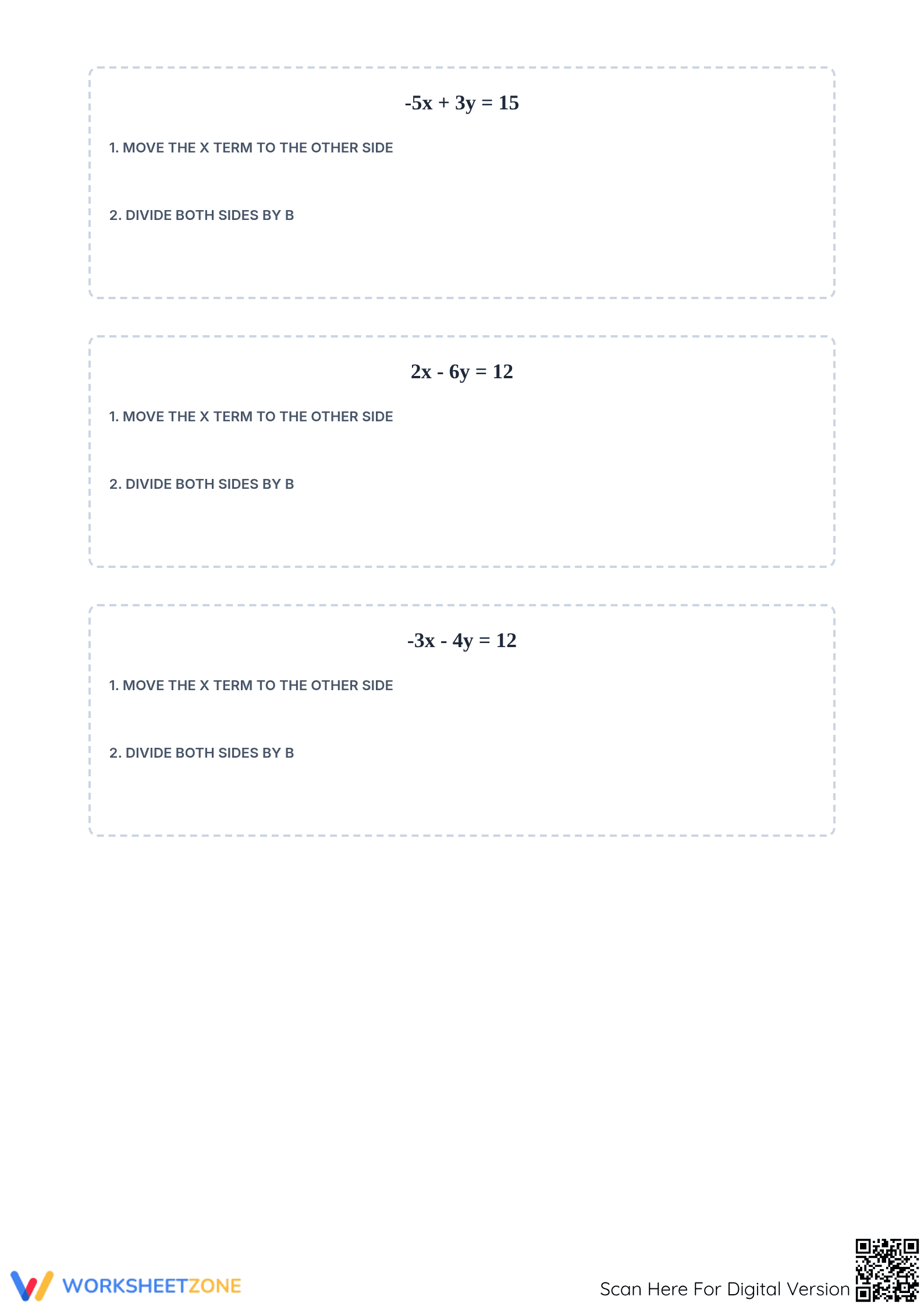 Grade 9 Graphing Lines — Printable No-Prep Worksheet - Page 3