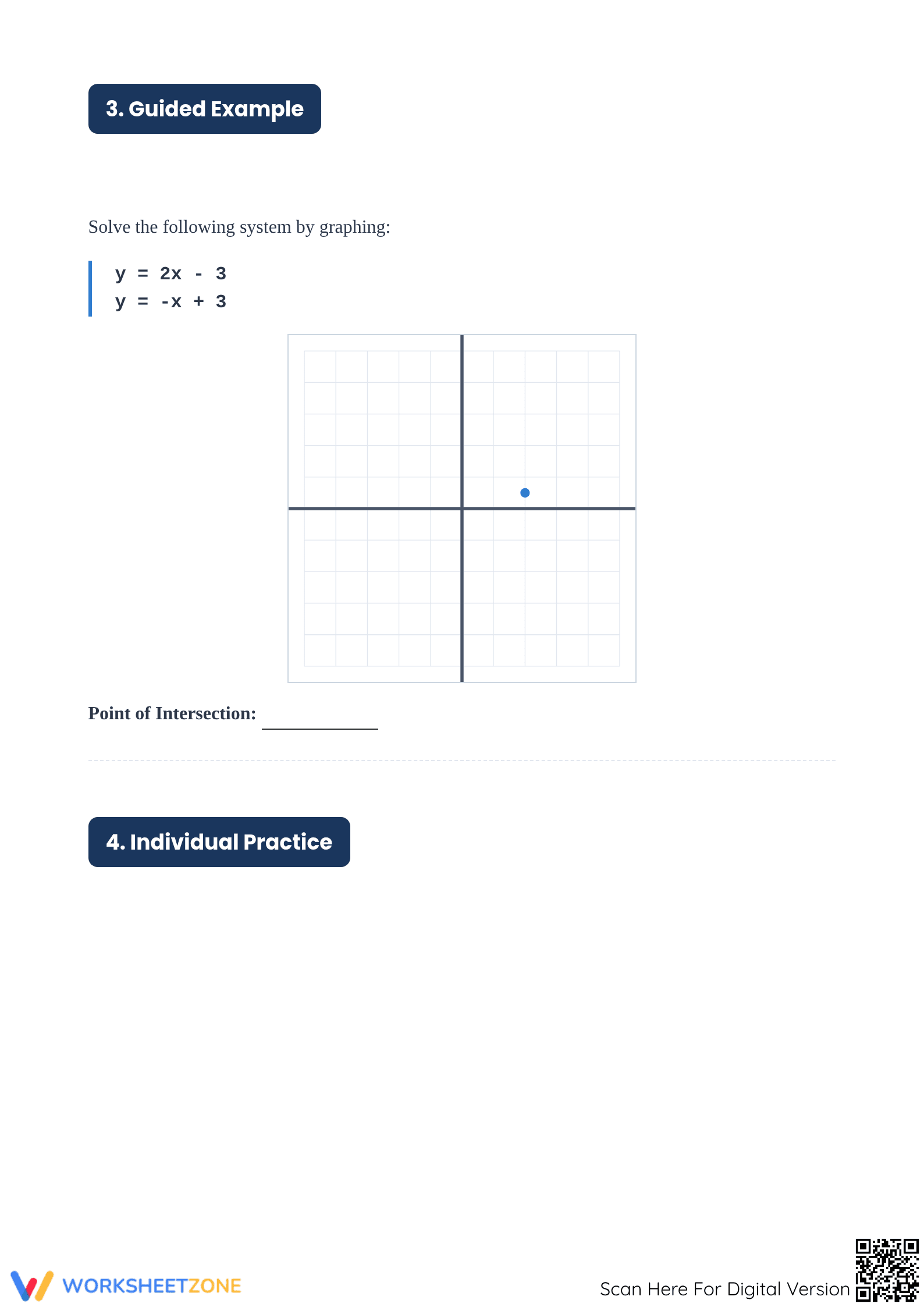 Printable Graphing Systems of Equations Worksheet | Grade 8 - Page 2