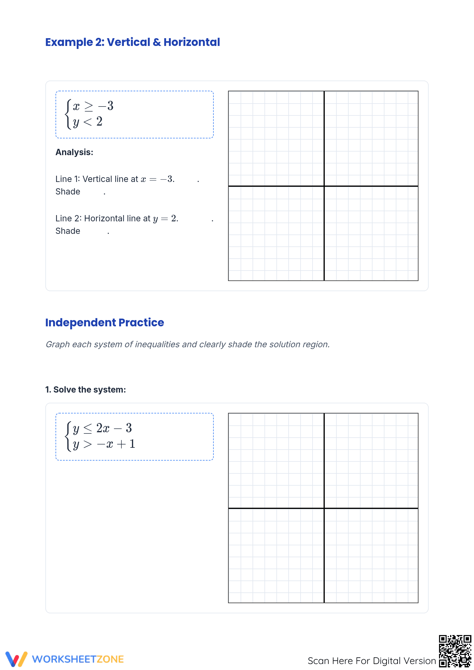 Essential Graphing Systems of Inequalities Notes - Grade 9 - Page 2