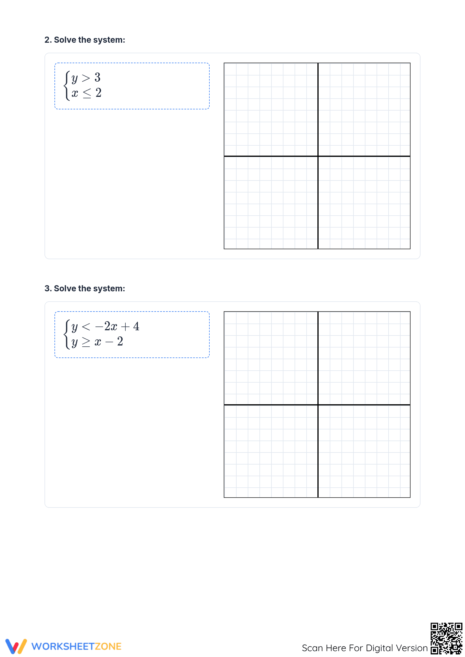 Essential Graphing Systems of Inequalities Notes - Grade 9 - Page 3