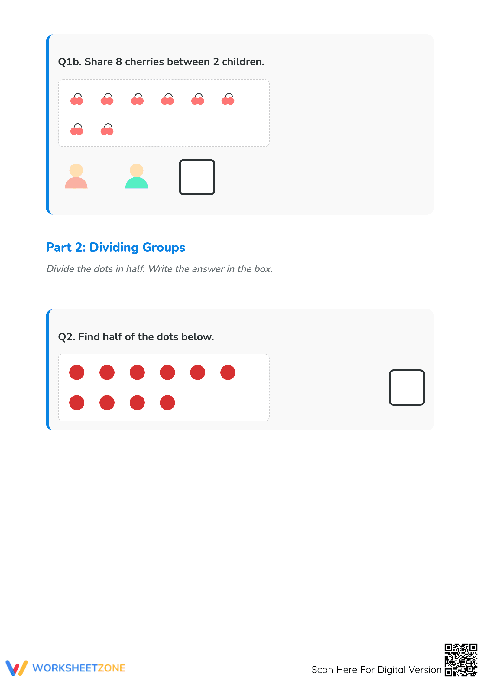 Grade 2 Halving Numbers — Printable No-Prep Worksheet - Page 2