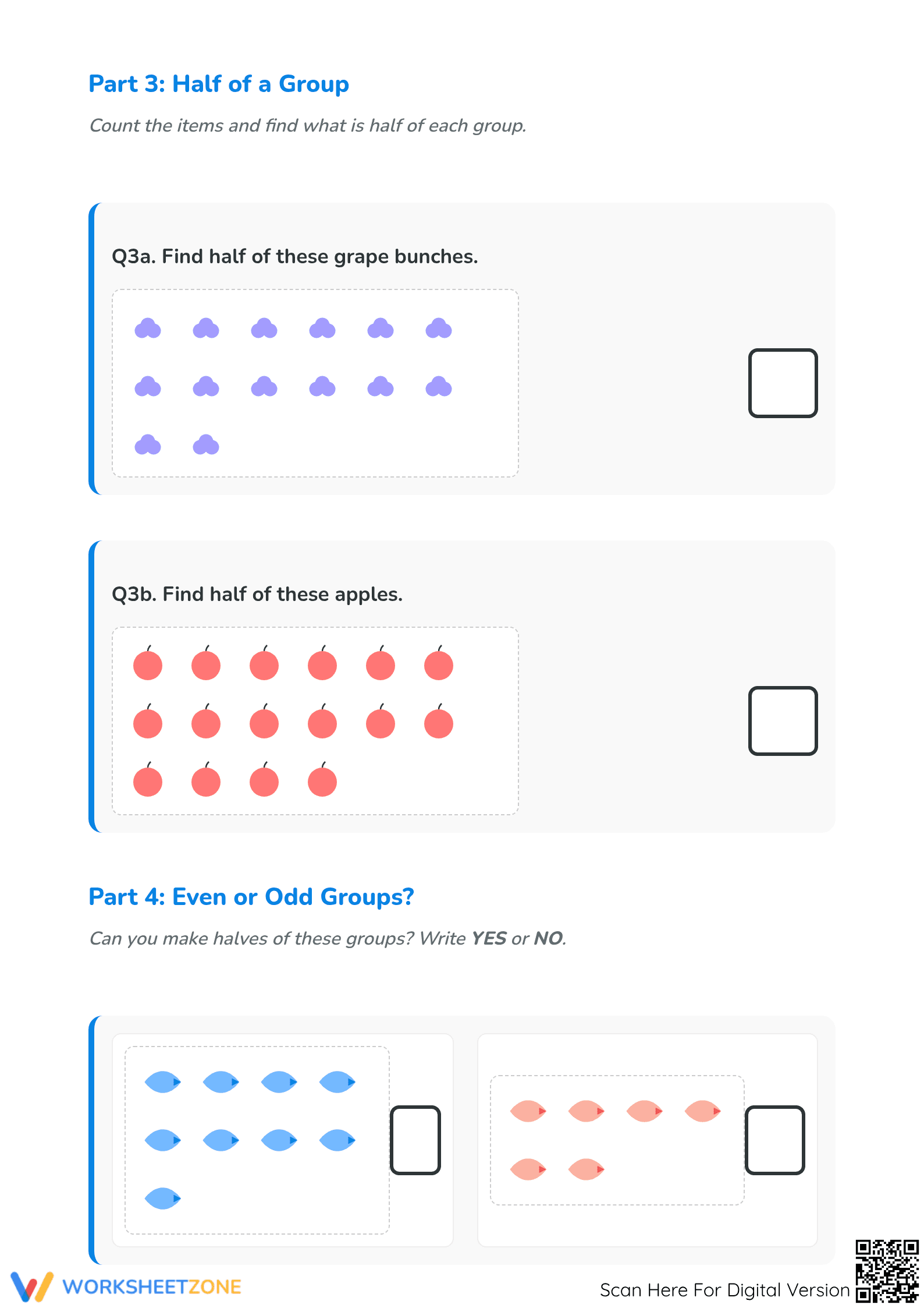 Grade 2 Halving Numbers — Printable No-Prep Worksheet - Page 3