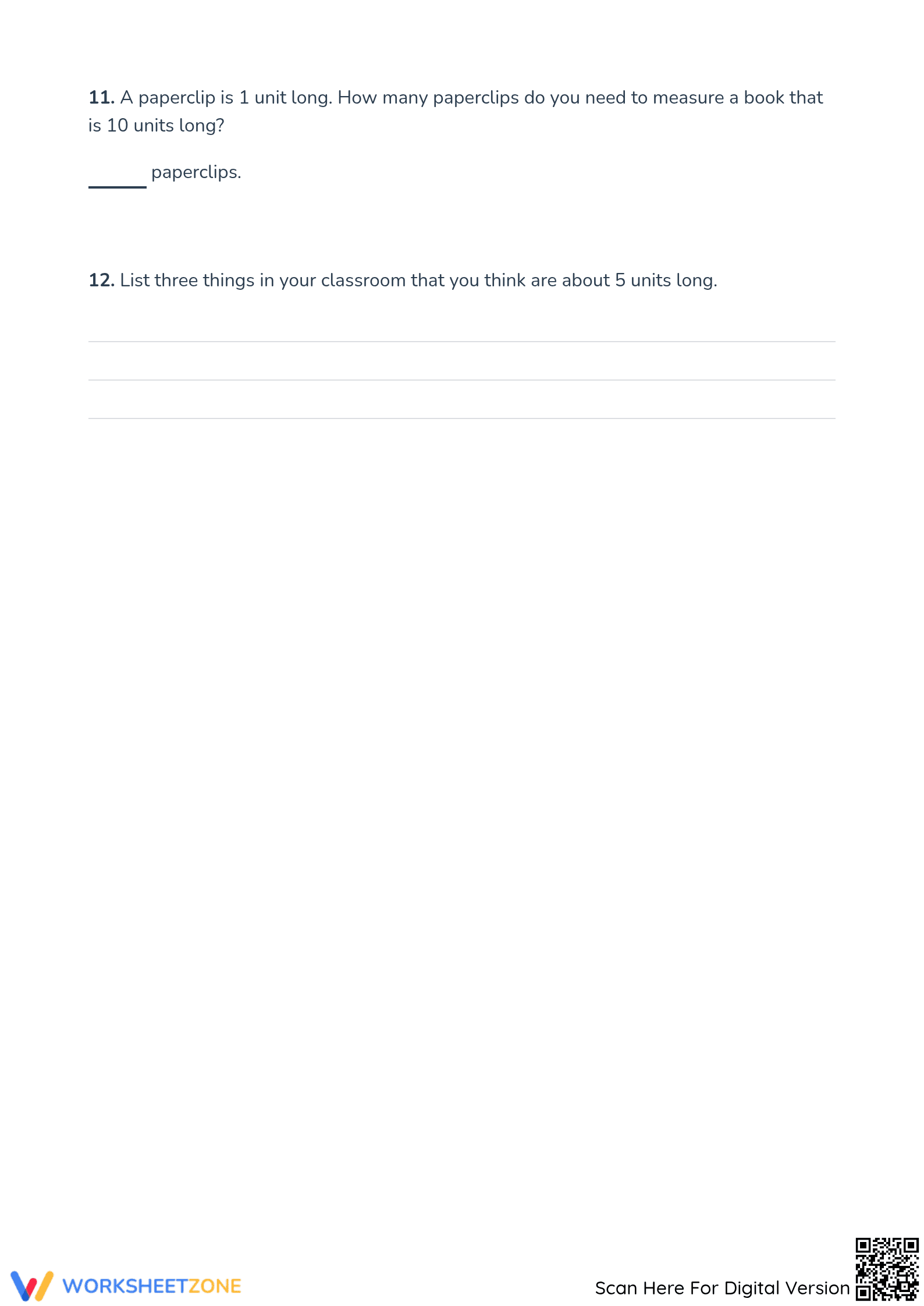 Essential Finding Lengths in Units Worksheet | Grade 1 Math - Page 4