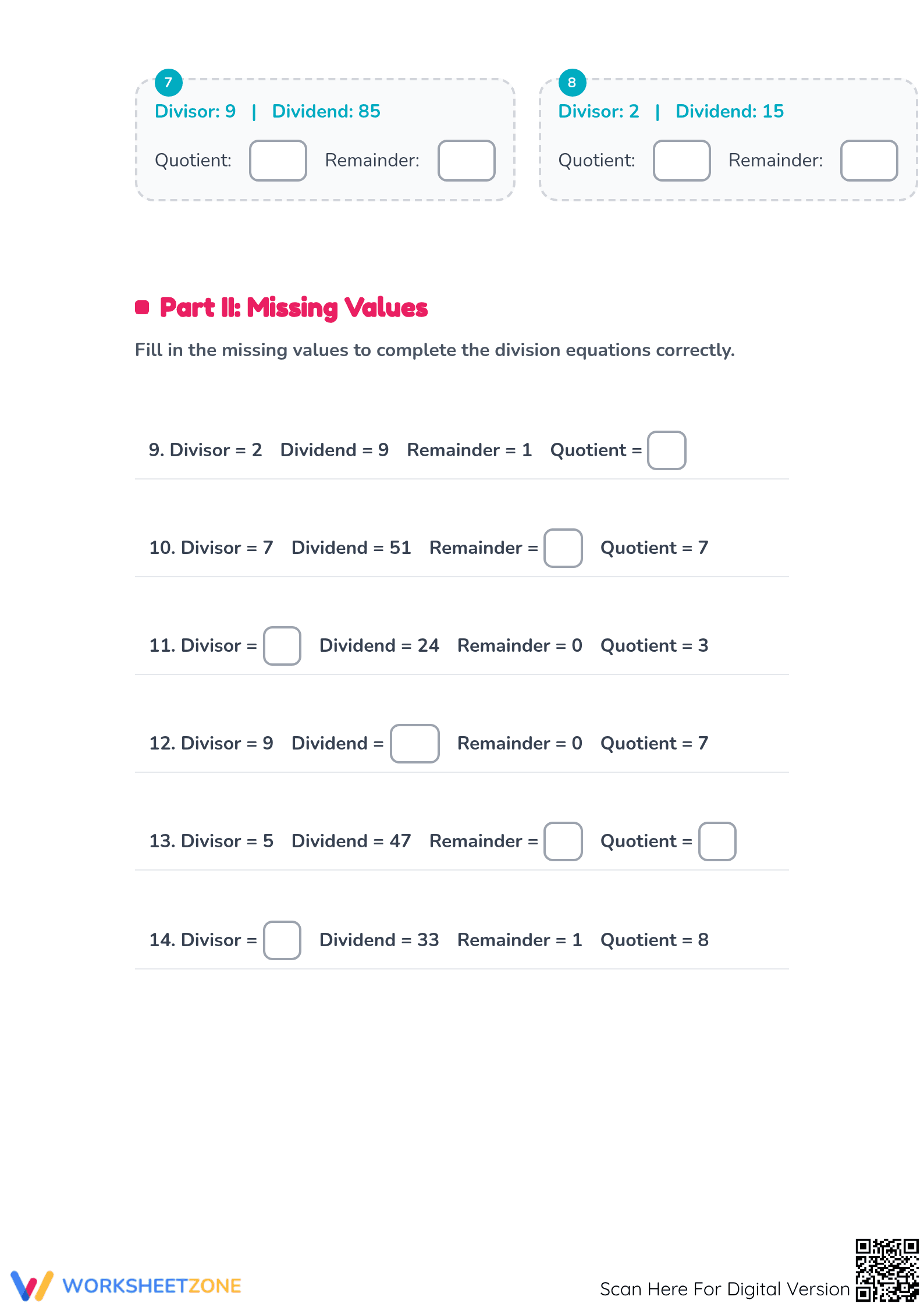 Long Division Mastery: 4.NBT.B.6 Aligned Worksheet - Page 2