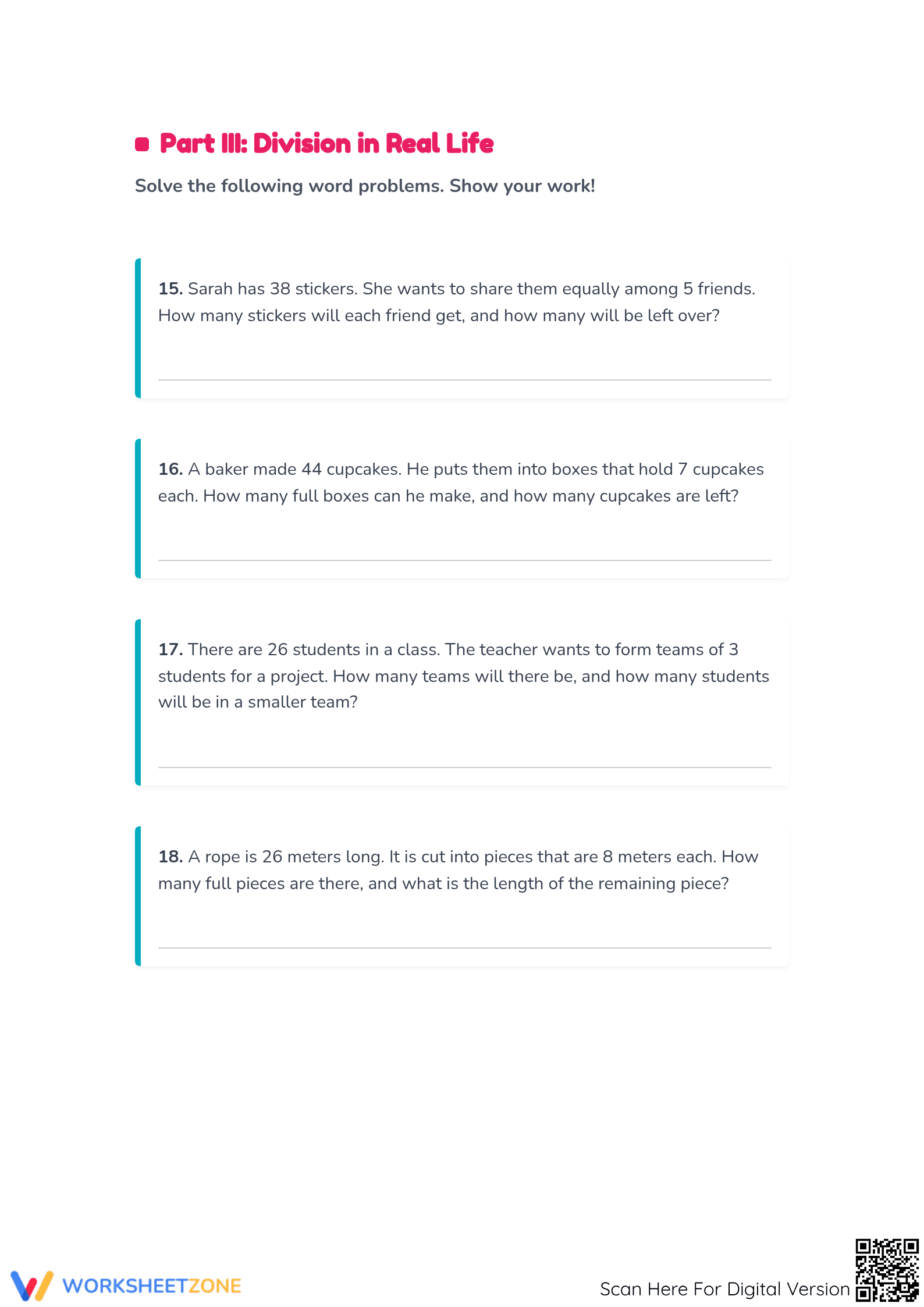 Long Division Mastery: 4.NBT.B.6 Aligned Worksheet - Page 3