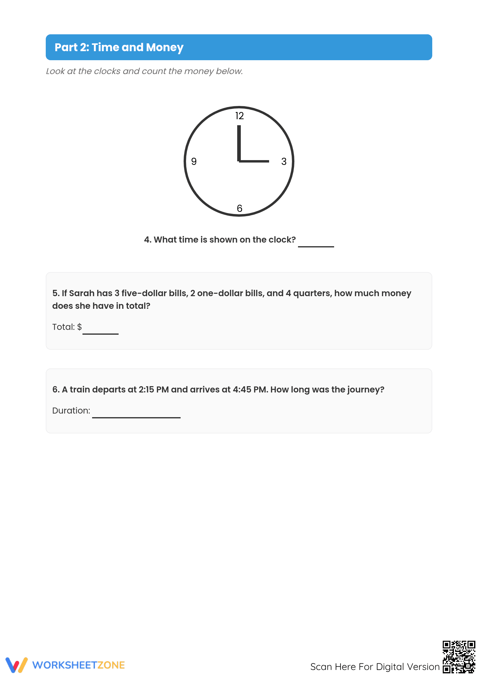 CCSS.MATH.3.OA.D.8 Worksheet: Final Test — Grade 3 Aligned - Page 2