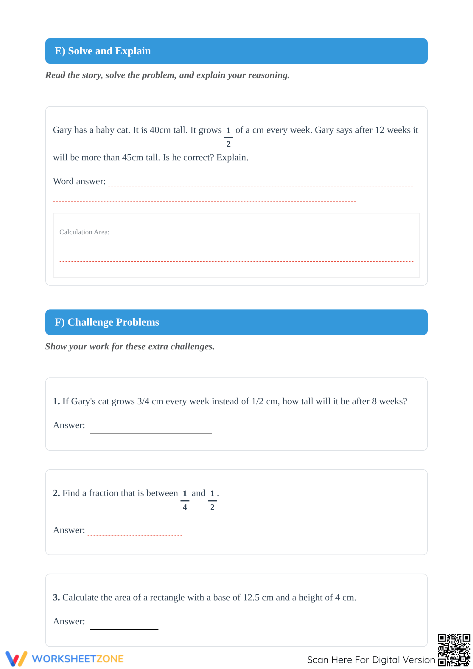 Printable Grade 4 Math Review Worksheet: Essential Practice - Page 4