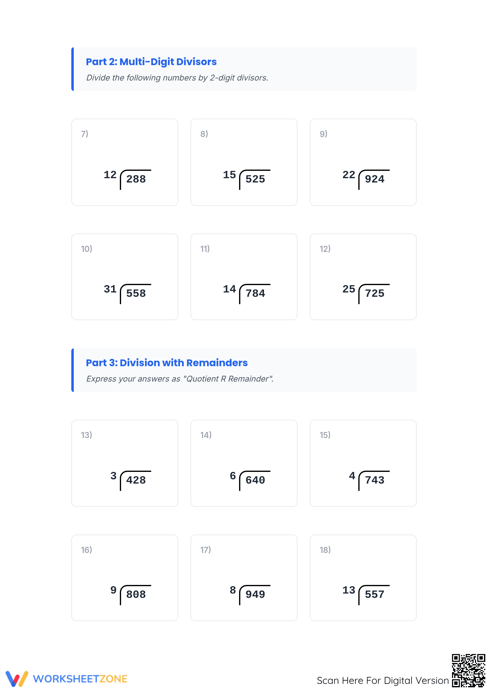 Grade 6 Mental Math — Printable No-Prep Worksheet - Page 2