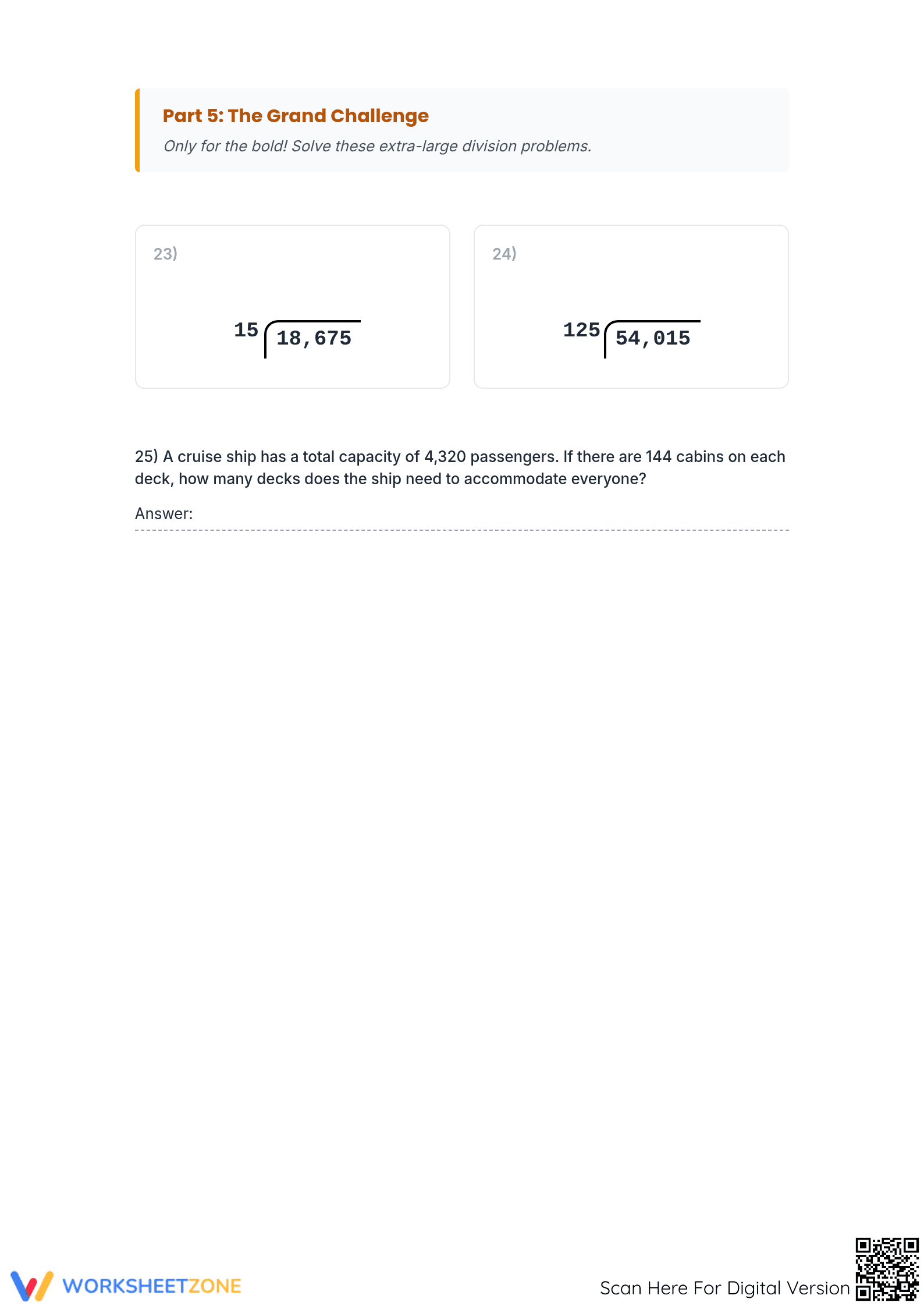 Grade 6 Mental Math — Printable No-Prep Worksheet - Page 4