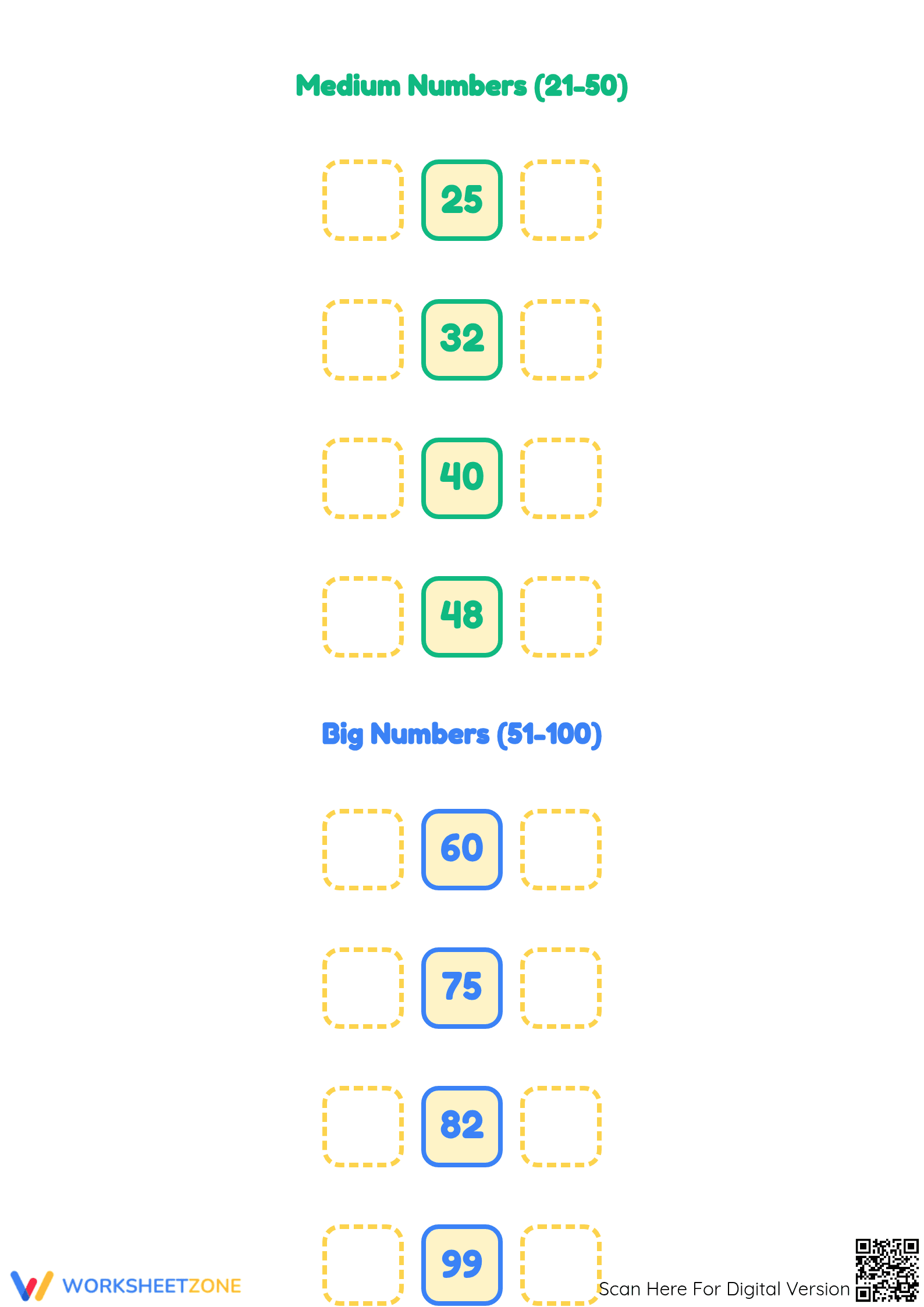 Grade 1 Number Order — Printable No-Prep Worksheet - Page 2