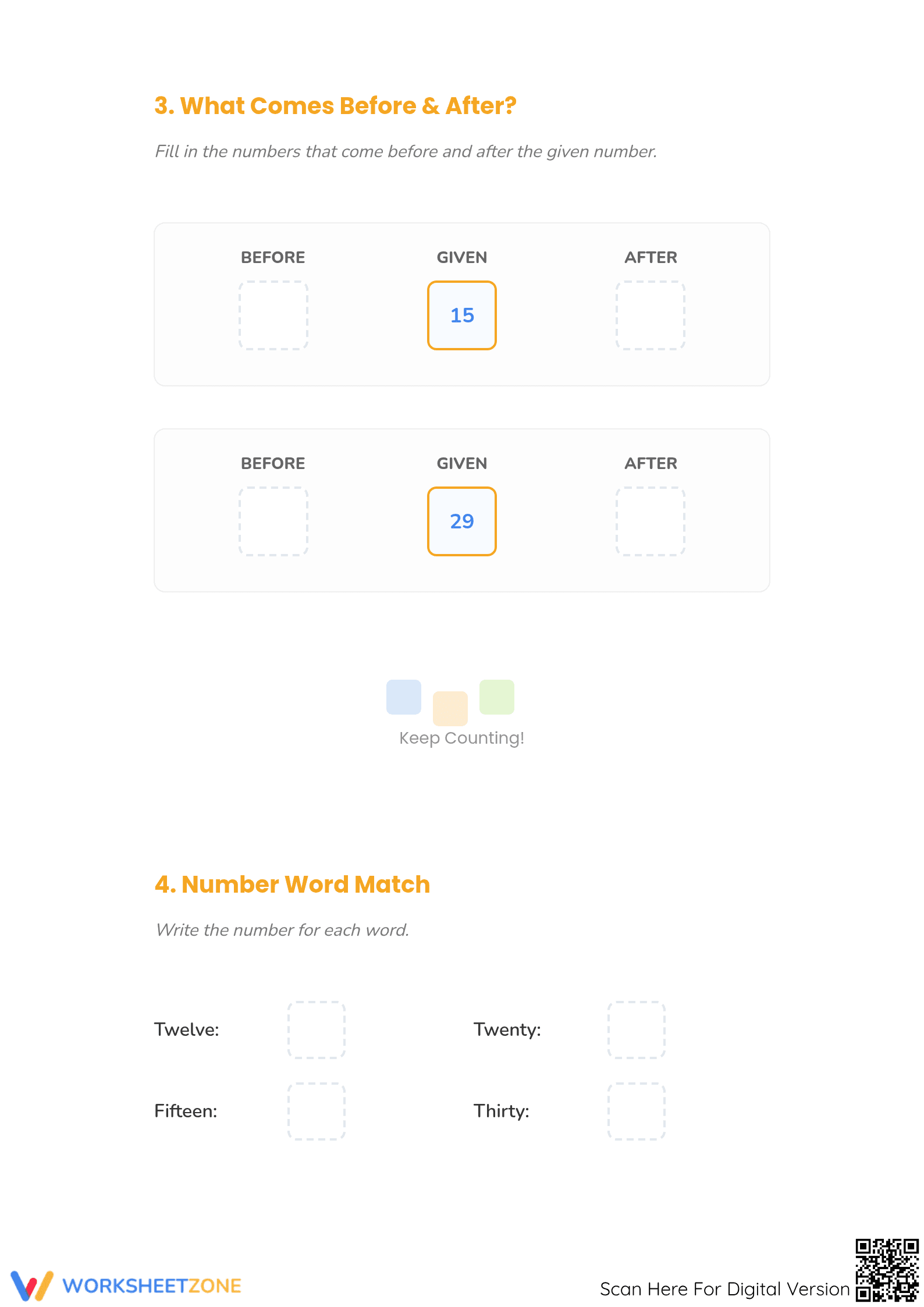 Missing Numbers to 30 Worksheet | Printable Math Guide - Page 2