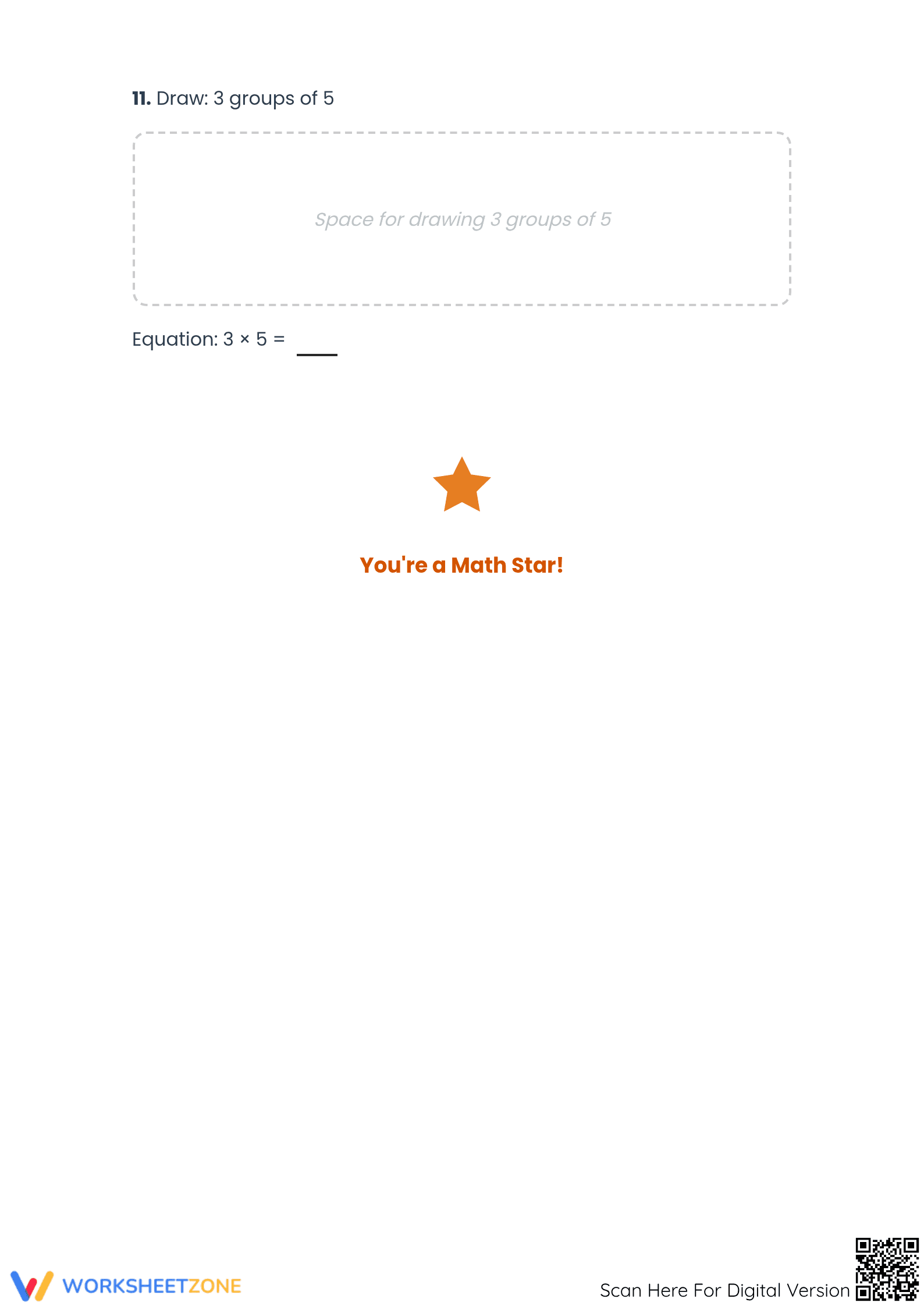 Essential Equal Groups Multiplication Worksheet | Grade 3 - Page 4