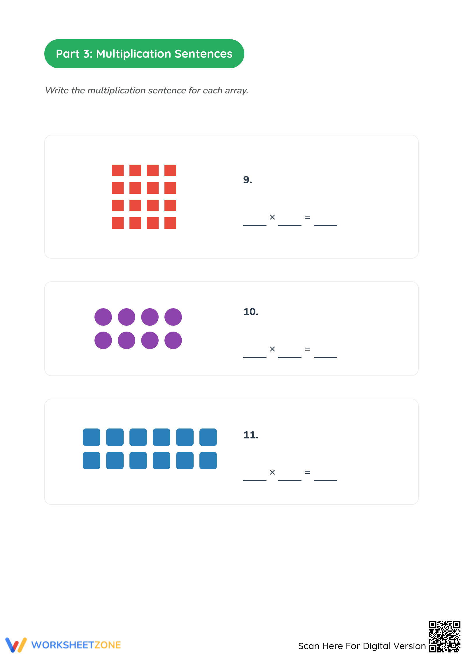 Grade 3 Multiplication Using Arrays | Essential Printable - Page 5