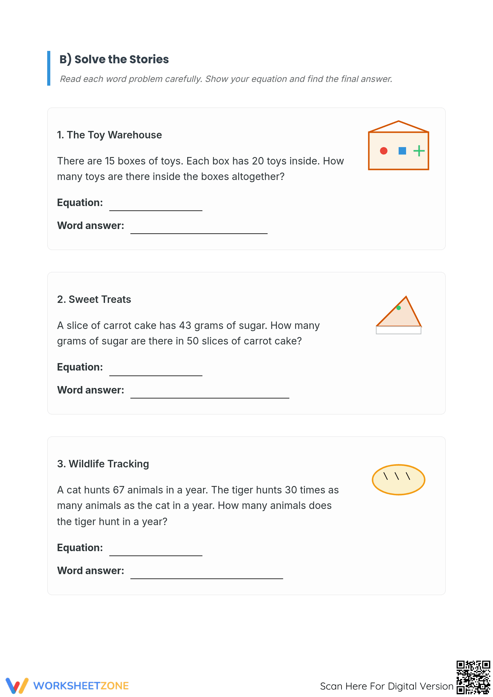 Multiplication by Tens Worksheet | Essential Grade 4 Math - Page 2