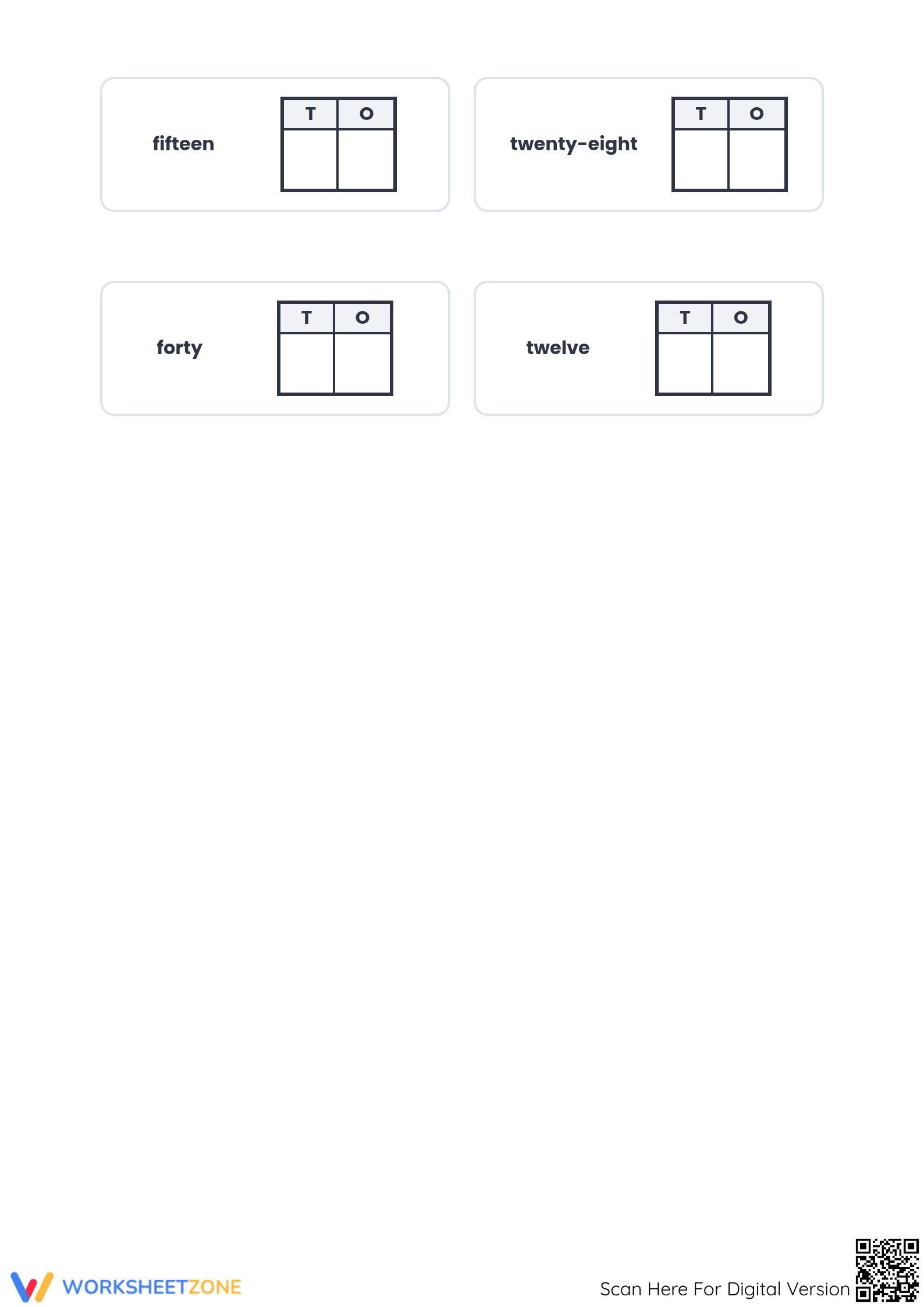 Essential Place Value: Numbers to 20 Worksheet | Grade 1 - Page 4
