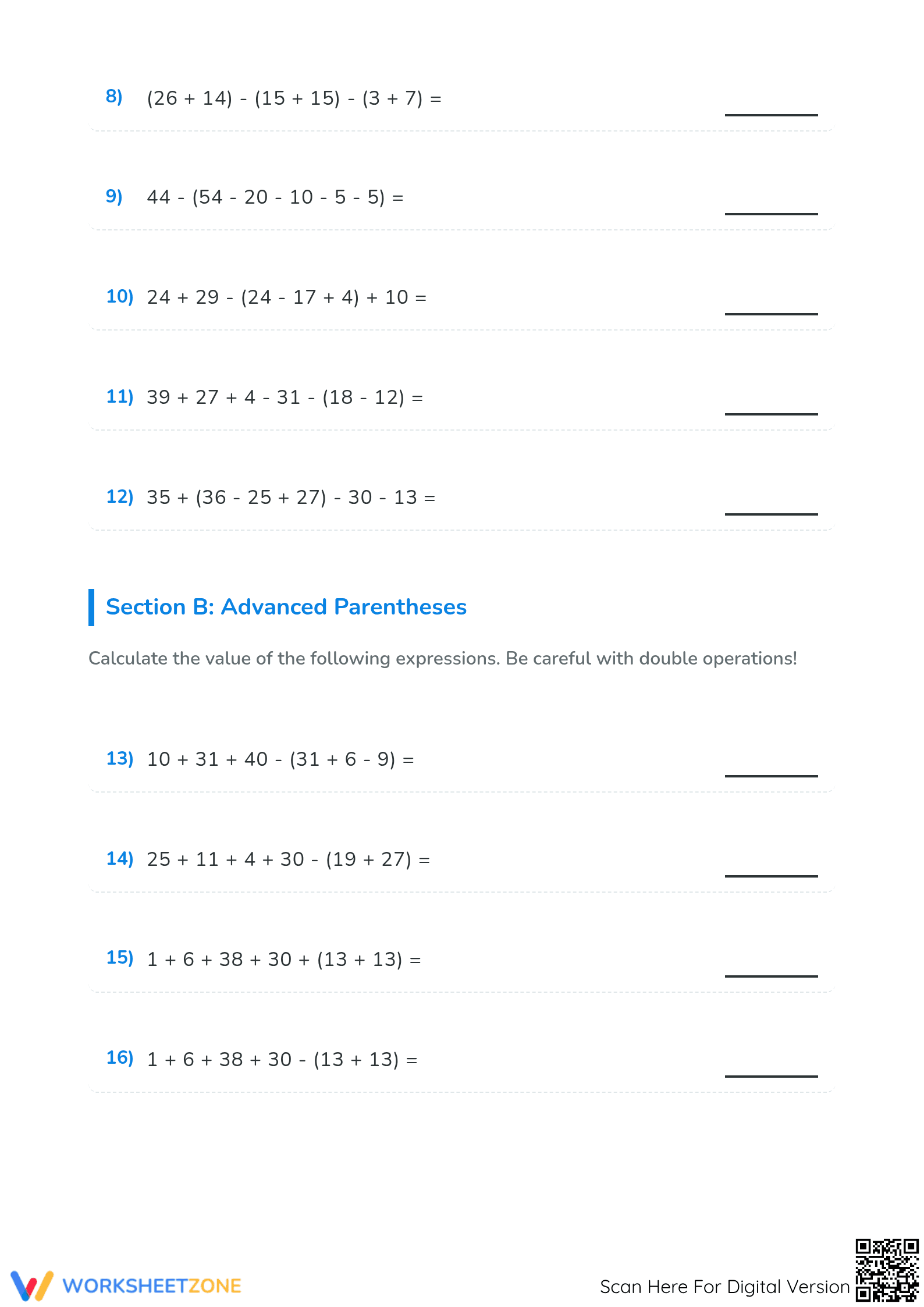 Order of Operations Worksheet | Grade 5 Printable Essential - Page 2
