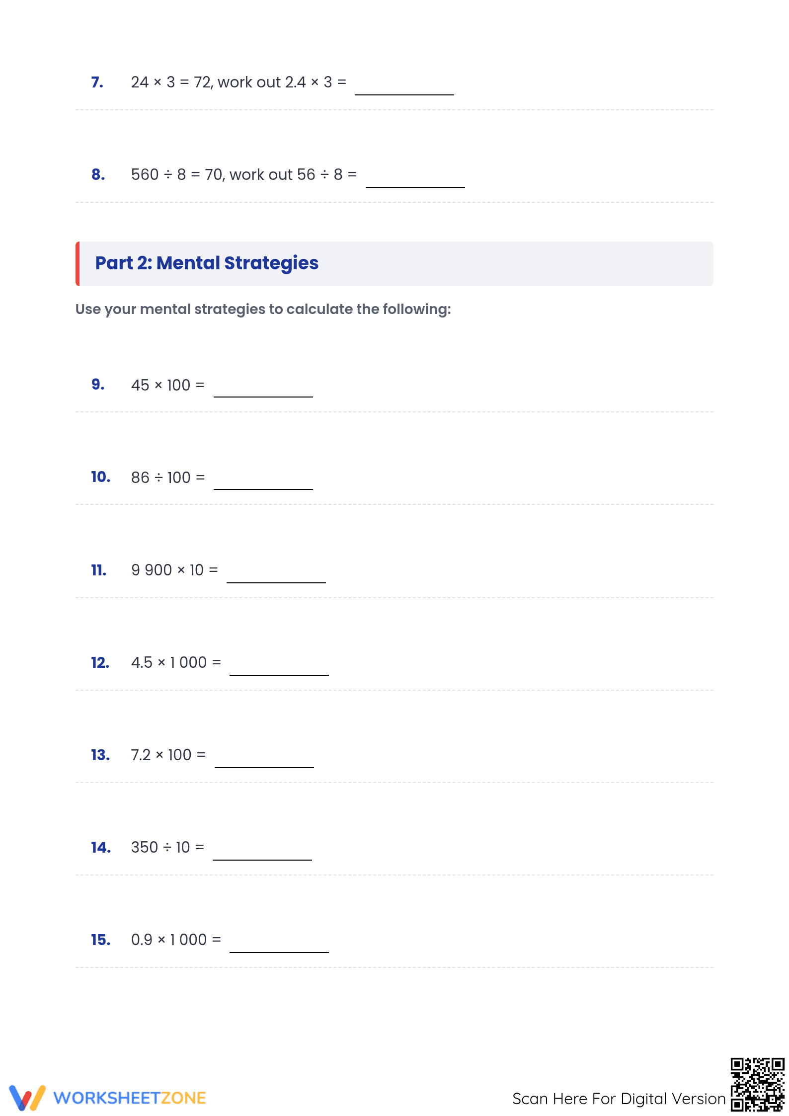 Printable Number Patterns Worksheet | Grade 5-6 Math - Page 2