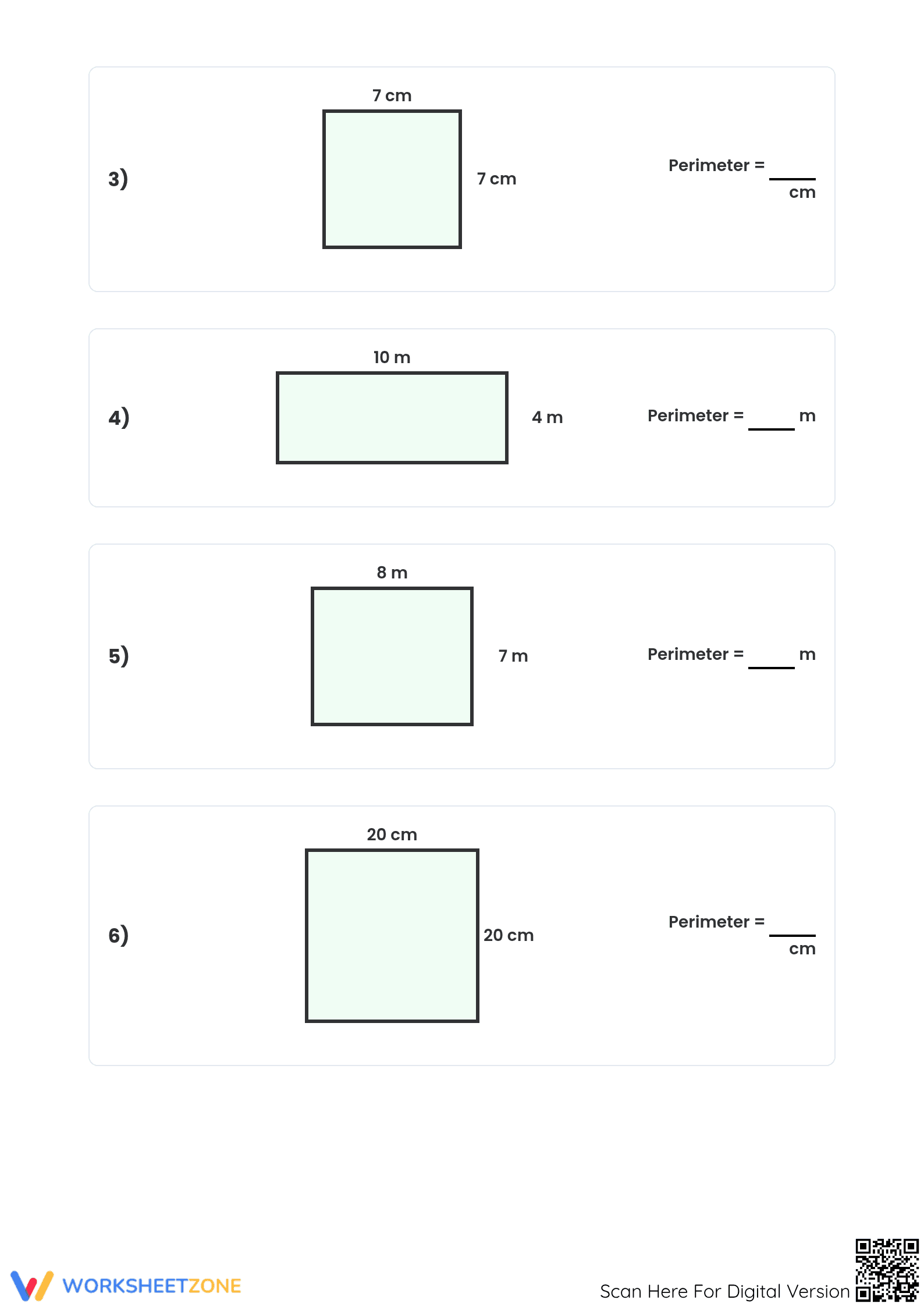 Perimeter of Rectangle Worksheet | Essential Grade 4 Math - Page 2