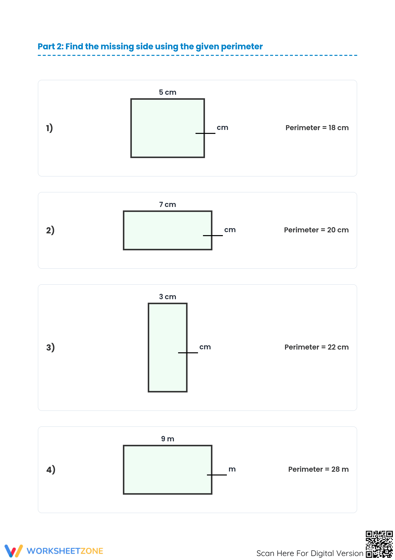Perimeter of Rectangle Worksheet | Essential Grade 4 Math - Page 3