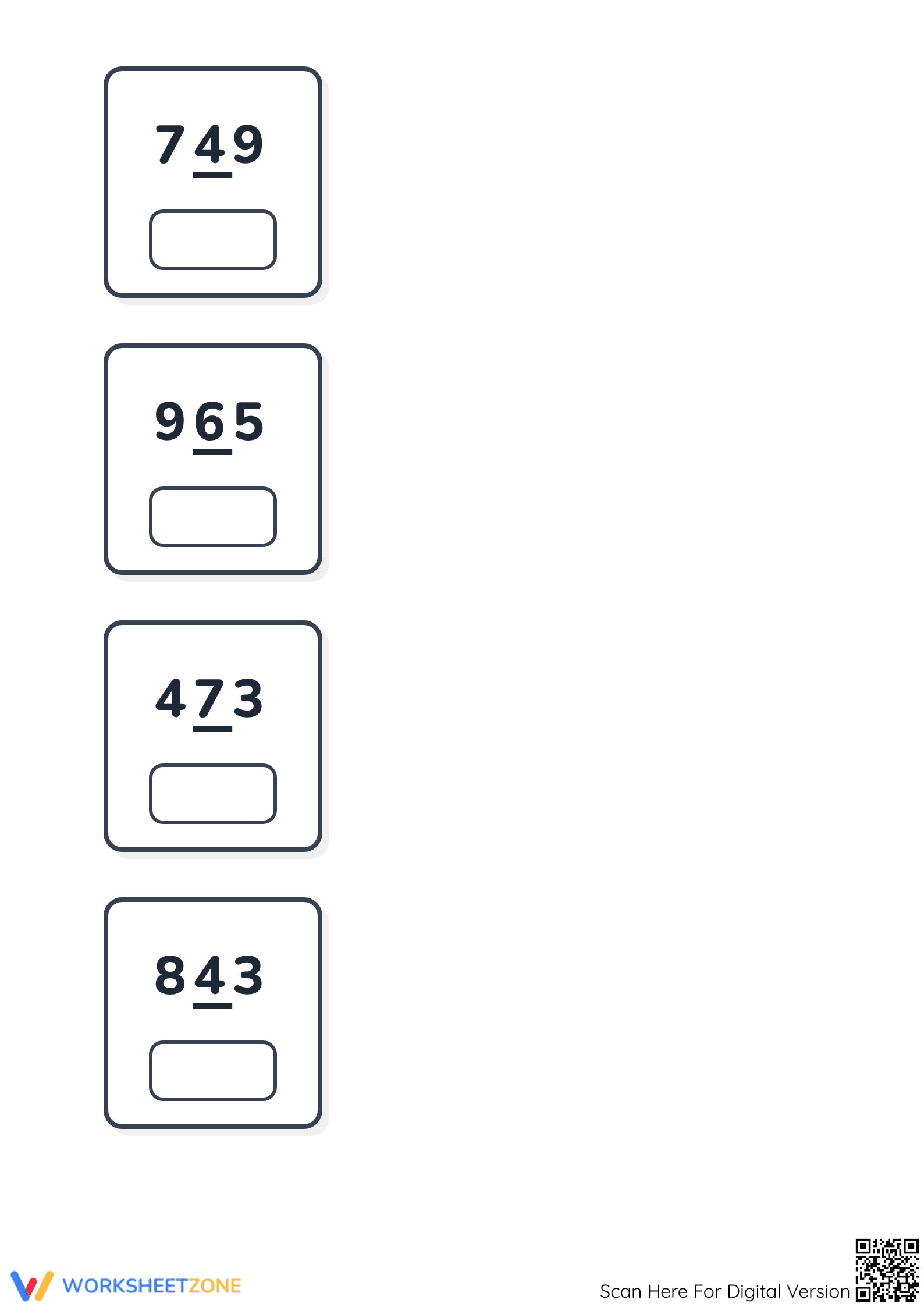 Place Value Practice Worksheet | Essential Grade 2 Math - Page 3