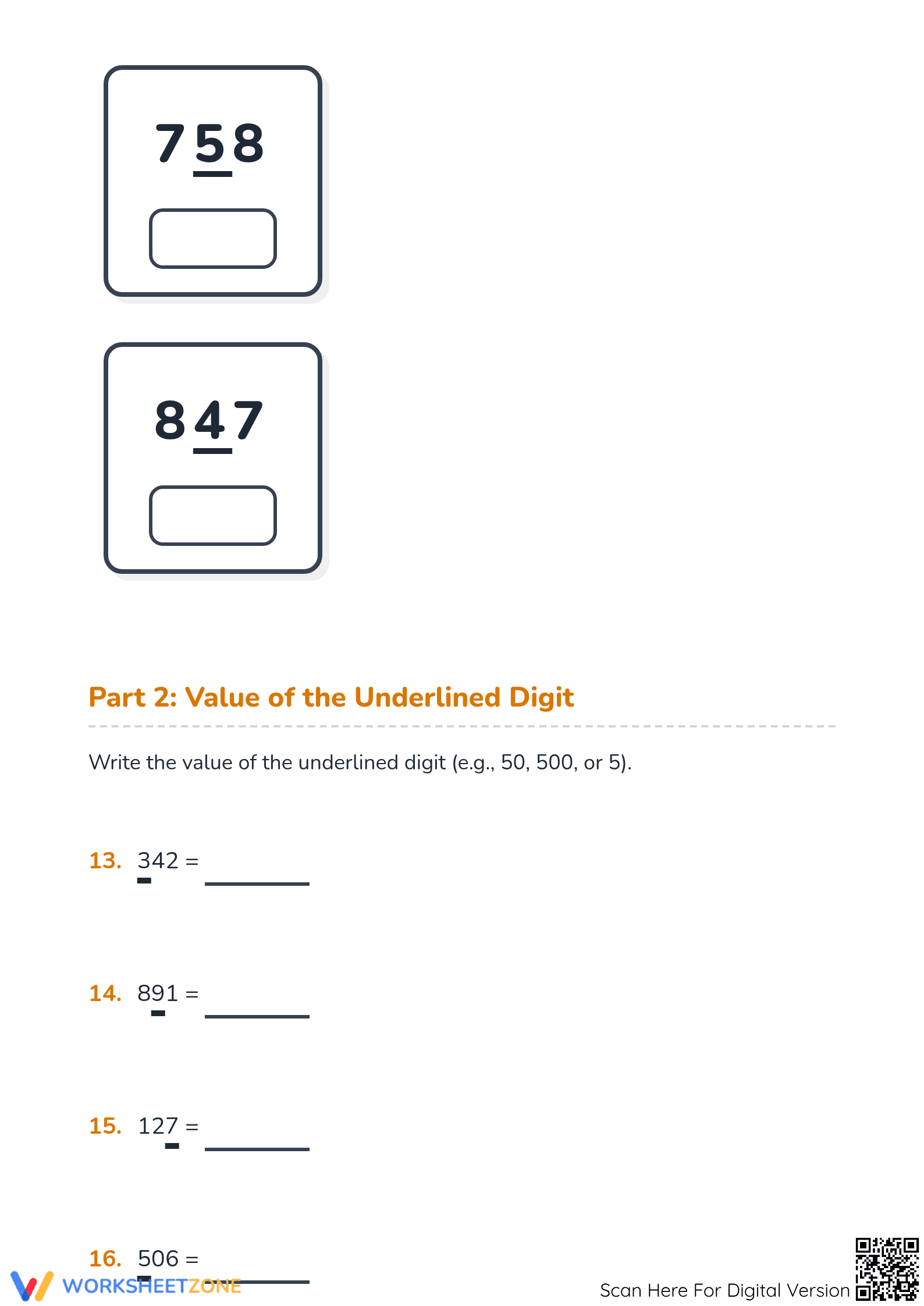 Place Value Practice Worksheet | Essential Grade 2 Math - Page 4
