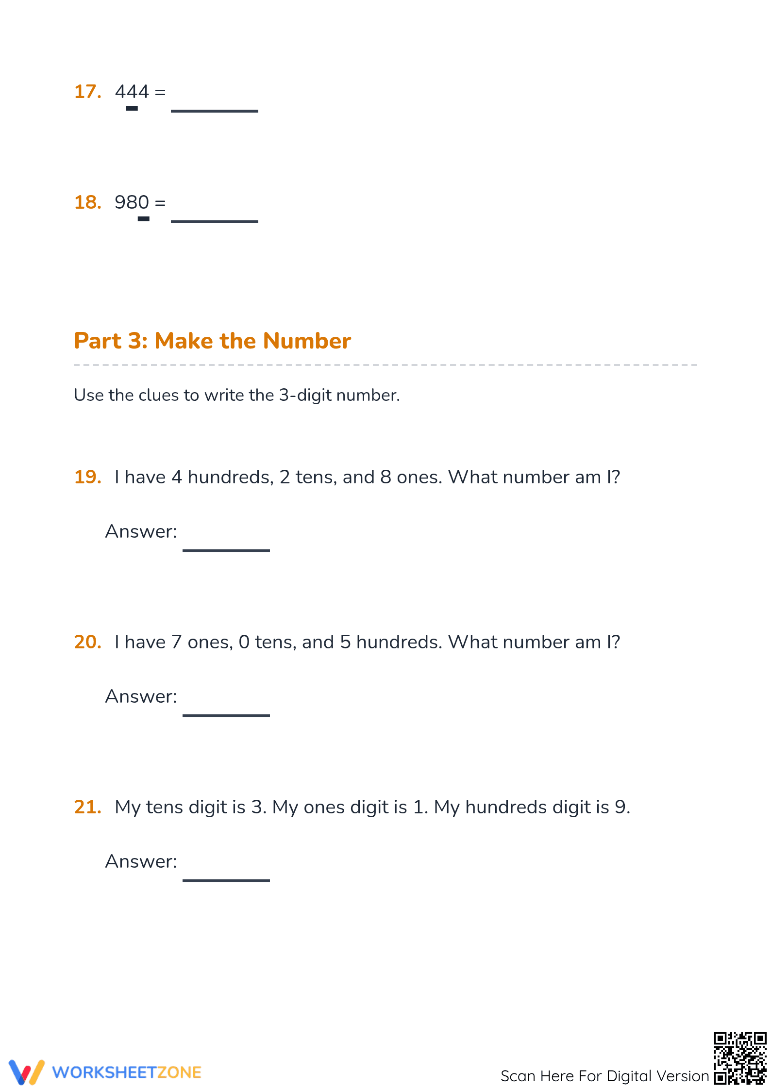 Place Value Practice Worksheet | Essential Grade 2 Math - Page 5