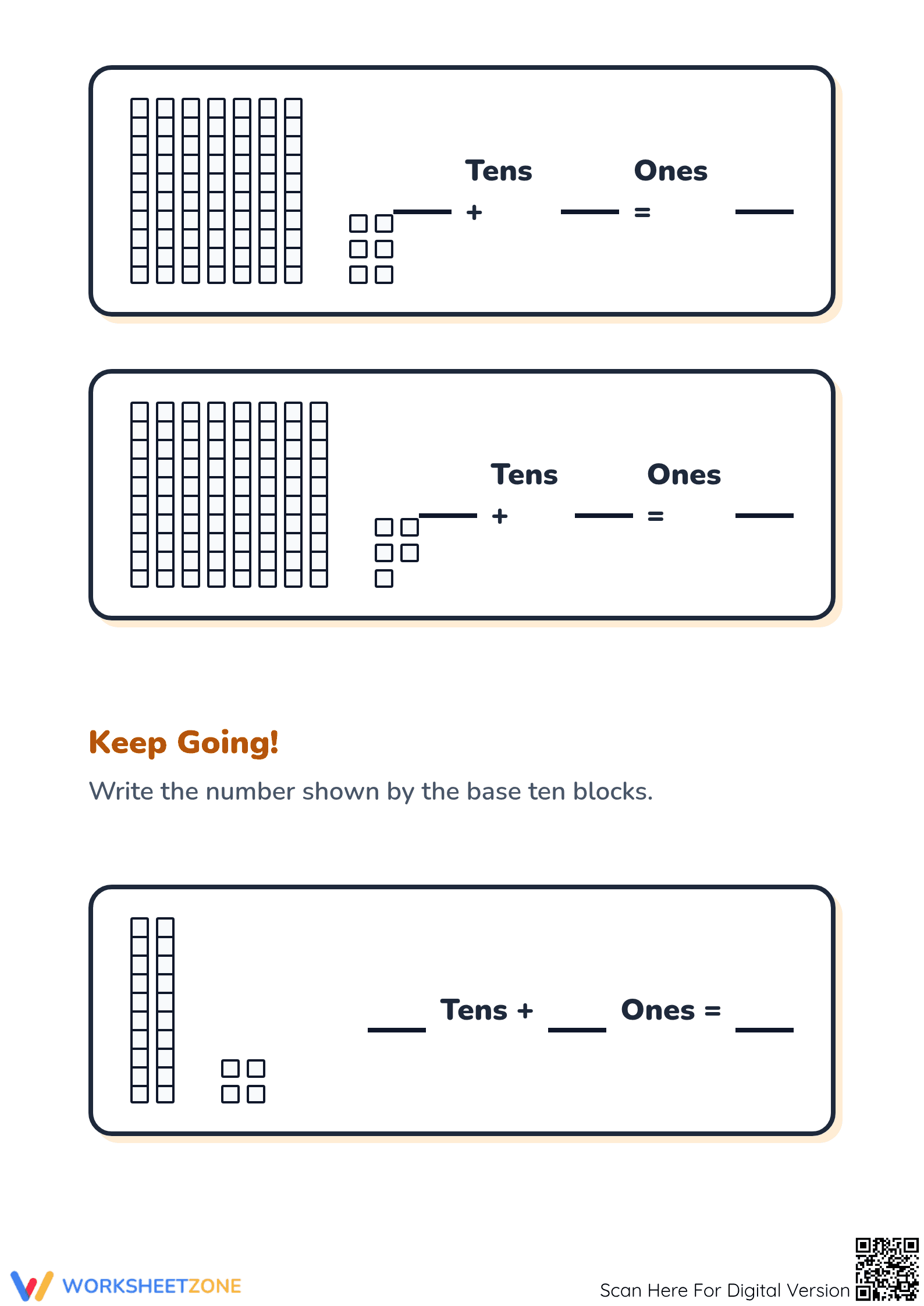 Printable Place Value Pumpkin Math Worksheet | Grade 2 - Page 4
