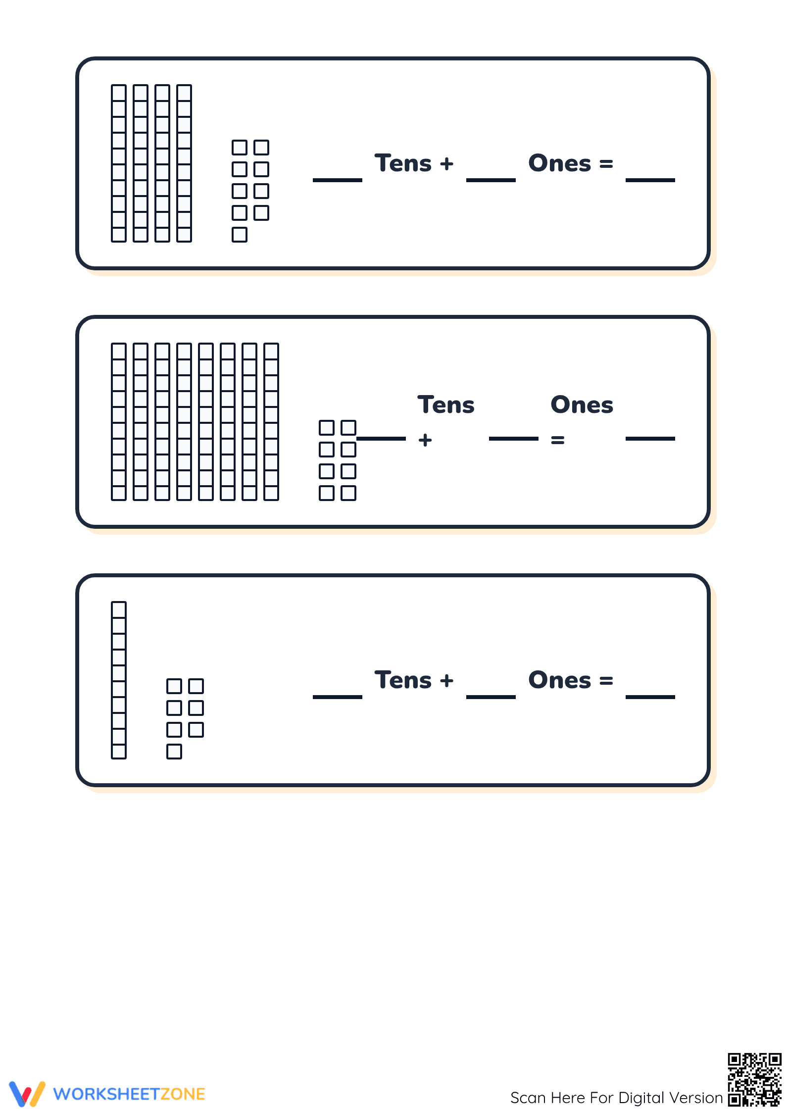Printable Place Value Pumpkin Math Worksheet | Grade 2 - Page 5