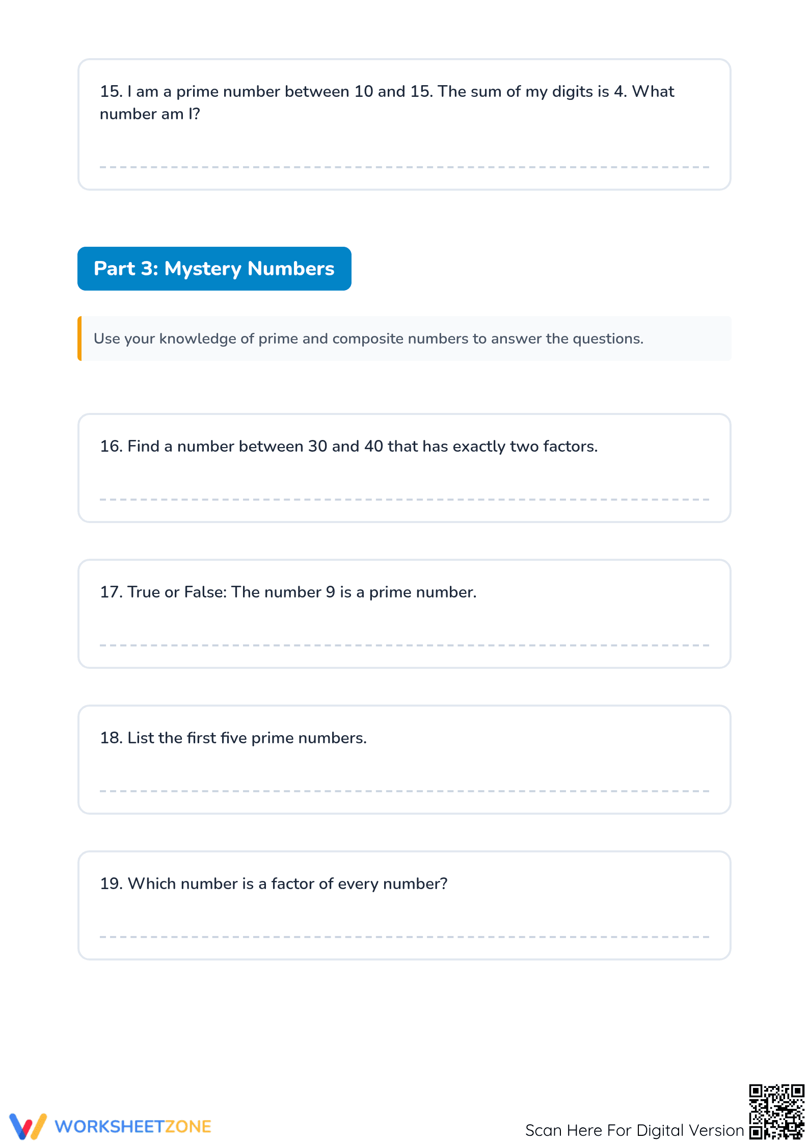 Essential Prime or Composite Worksheet | Grade 4-6 Math - Page 5