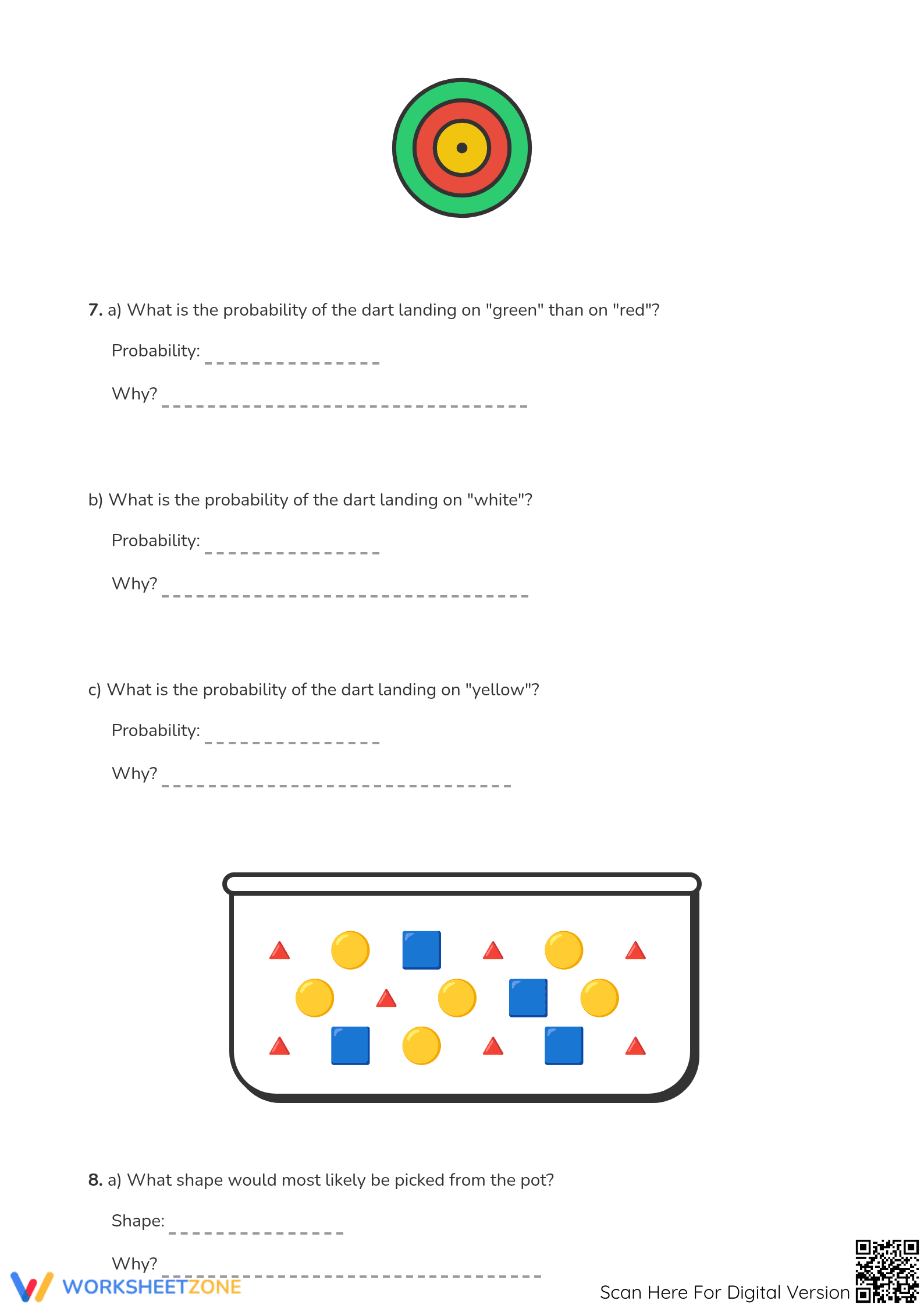 Essential Probability Worksheet | Grade 3 Printable Math - Page 3