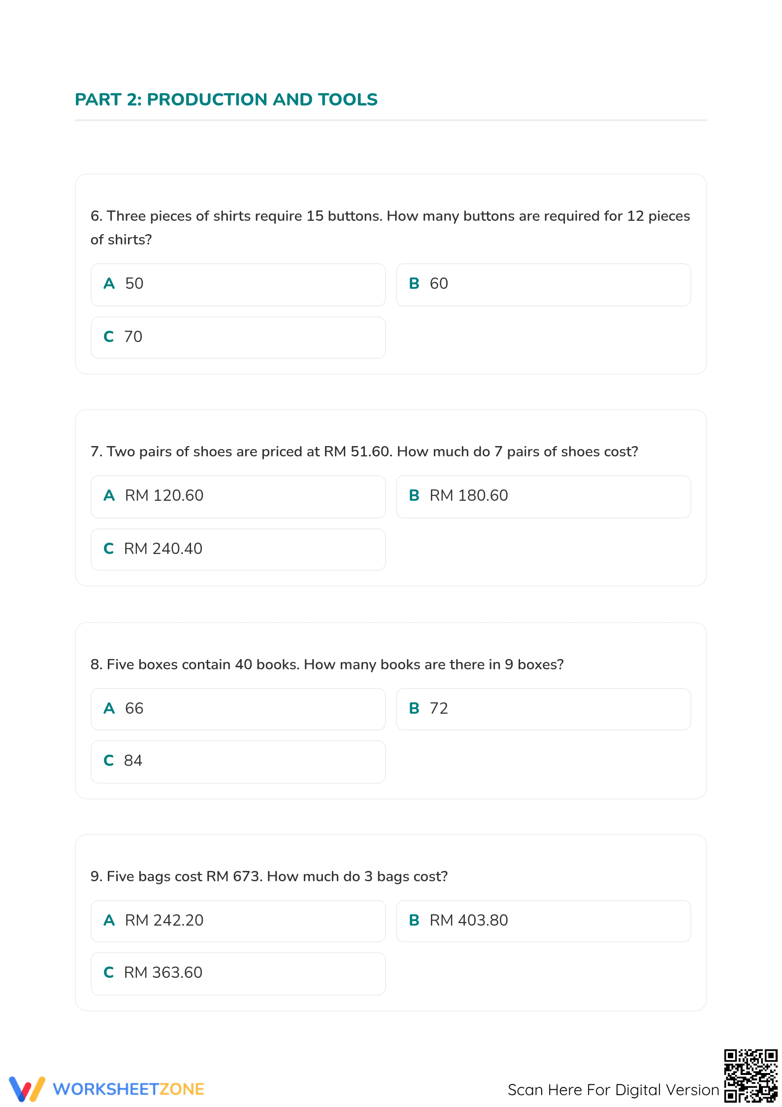 Proportion Practice: Essential Grade 5 Math Worksheet - Page 3