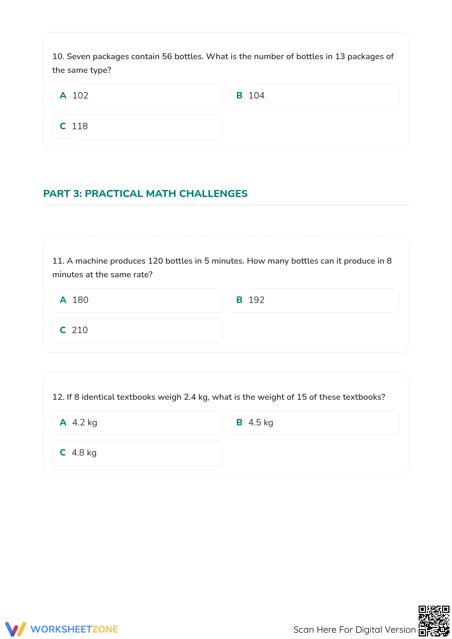 Proportion Practice: Essential Grade 5 Math Worksheet - Page 4