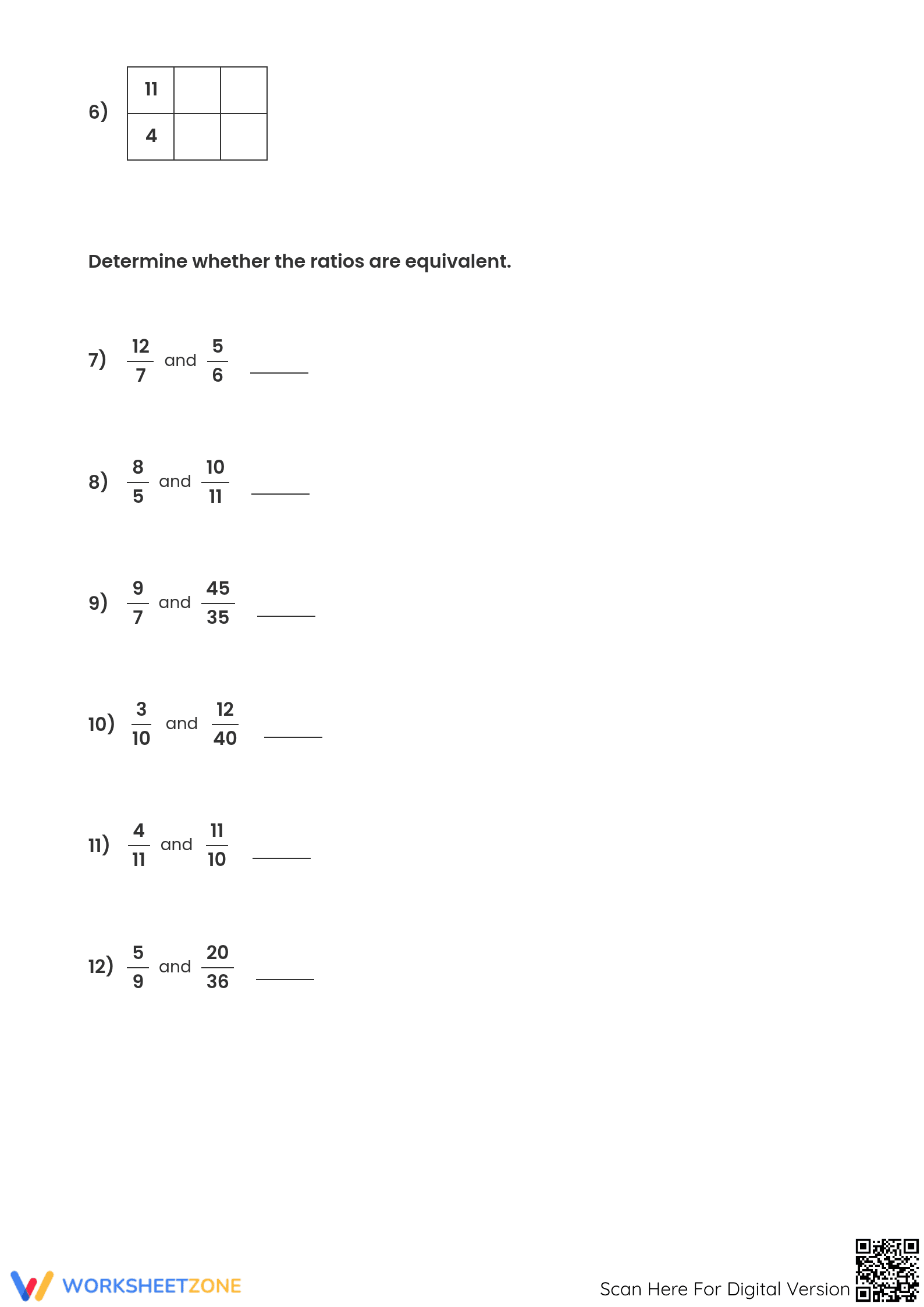 Essential Equivalent Ratios Worksheet | Grades 6-8 Math - Page 2