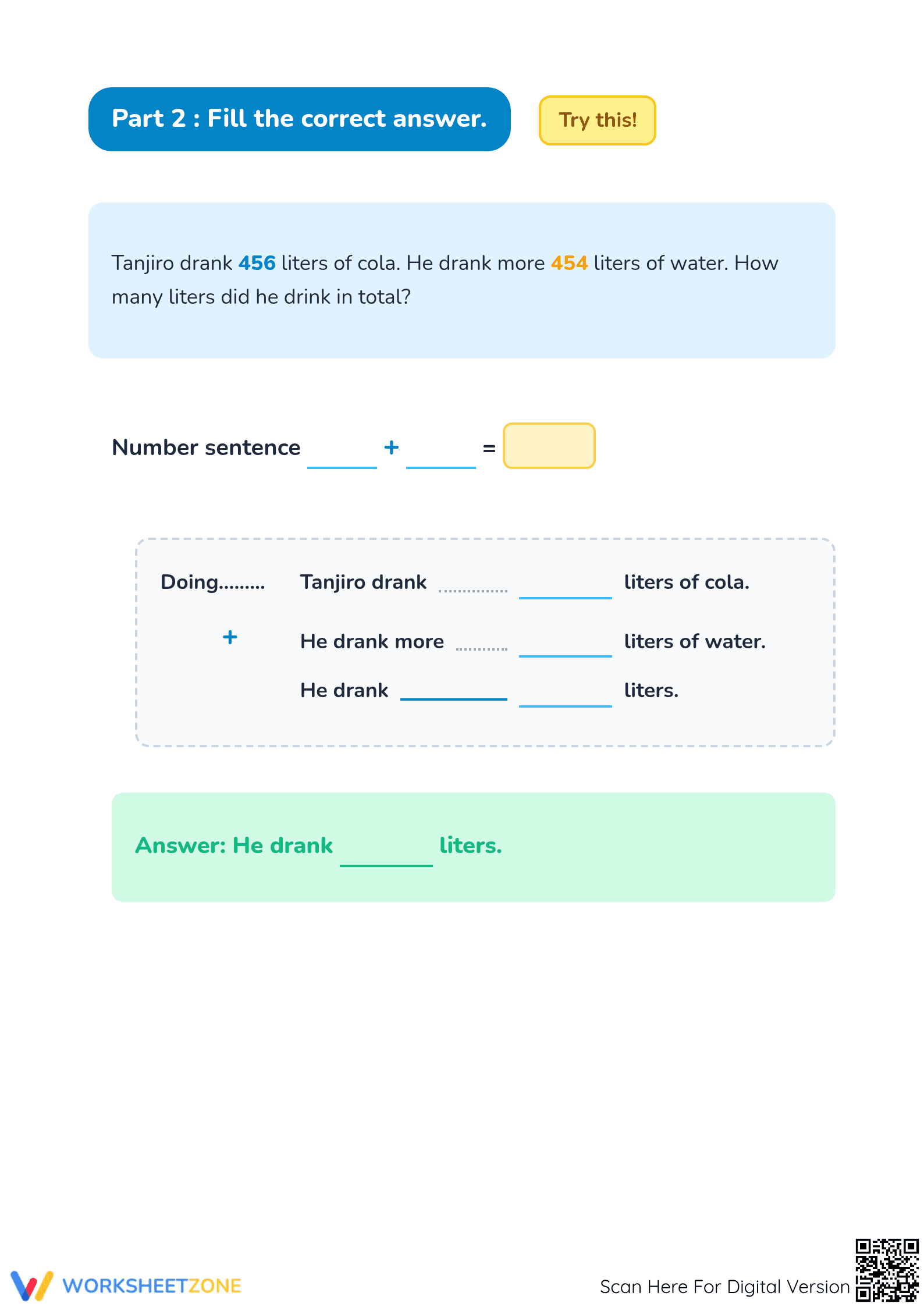 Essential Grade 2-3 Math Revision | Printable Midterm Review - Page 2