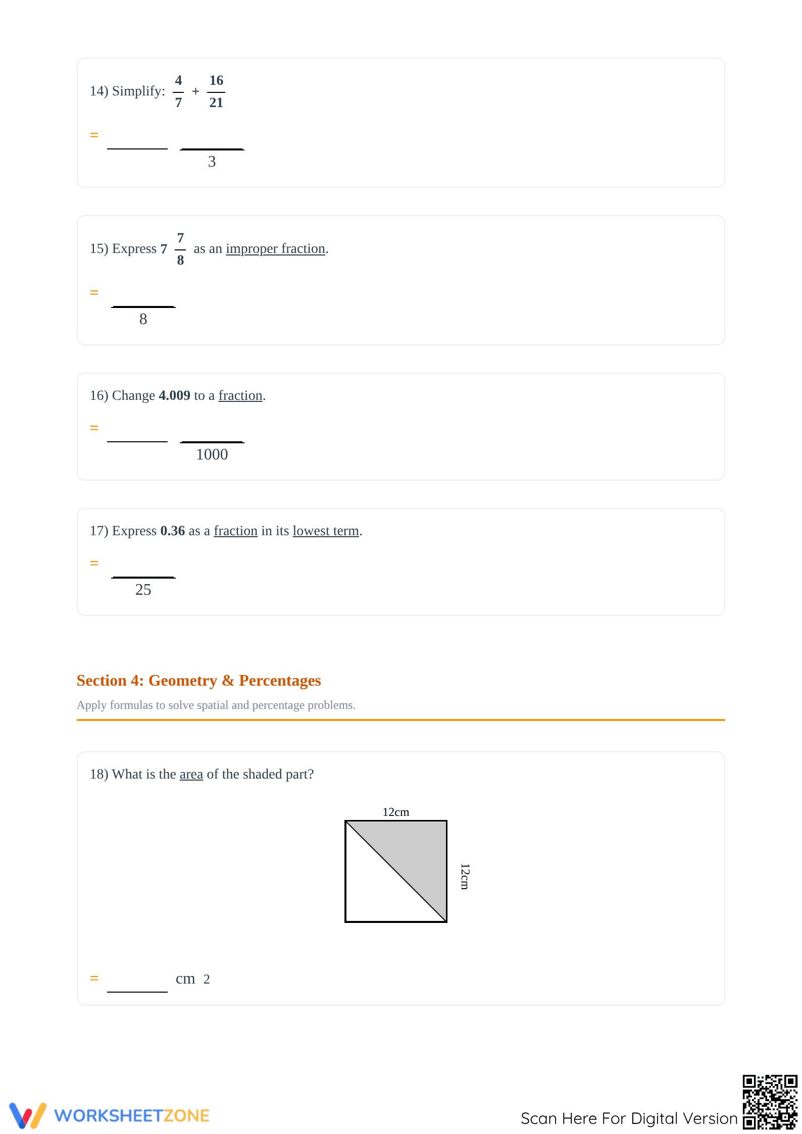 Essential PSR Math Revision: Grade 6 Standards Aligned - Page 3