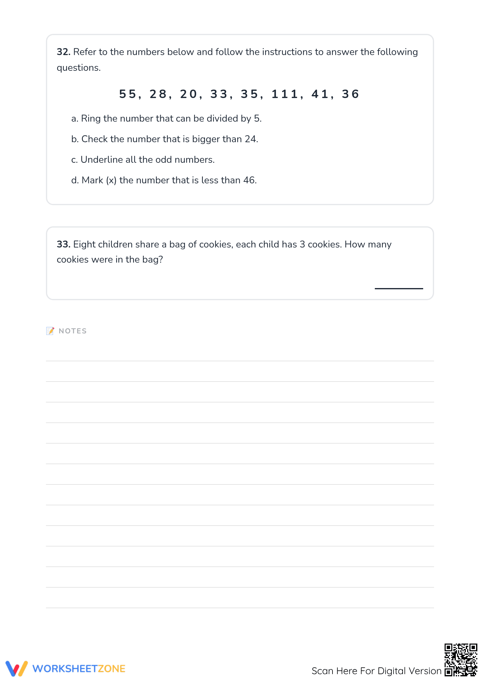 Essential Grade 2 Math Revision Worksheet — Printable - Page 4