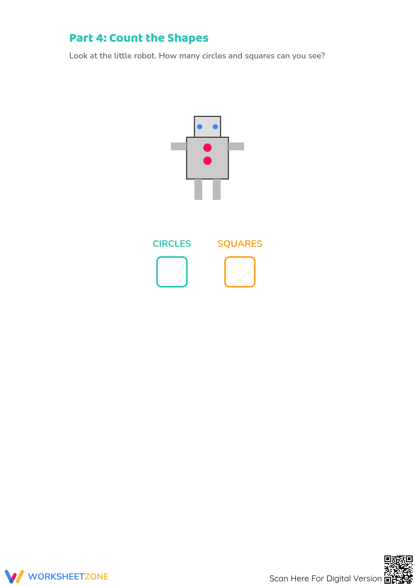 Kindergarten Shapes Worksheet | Printable Essential Math - Page 3
