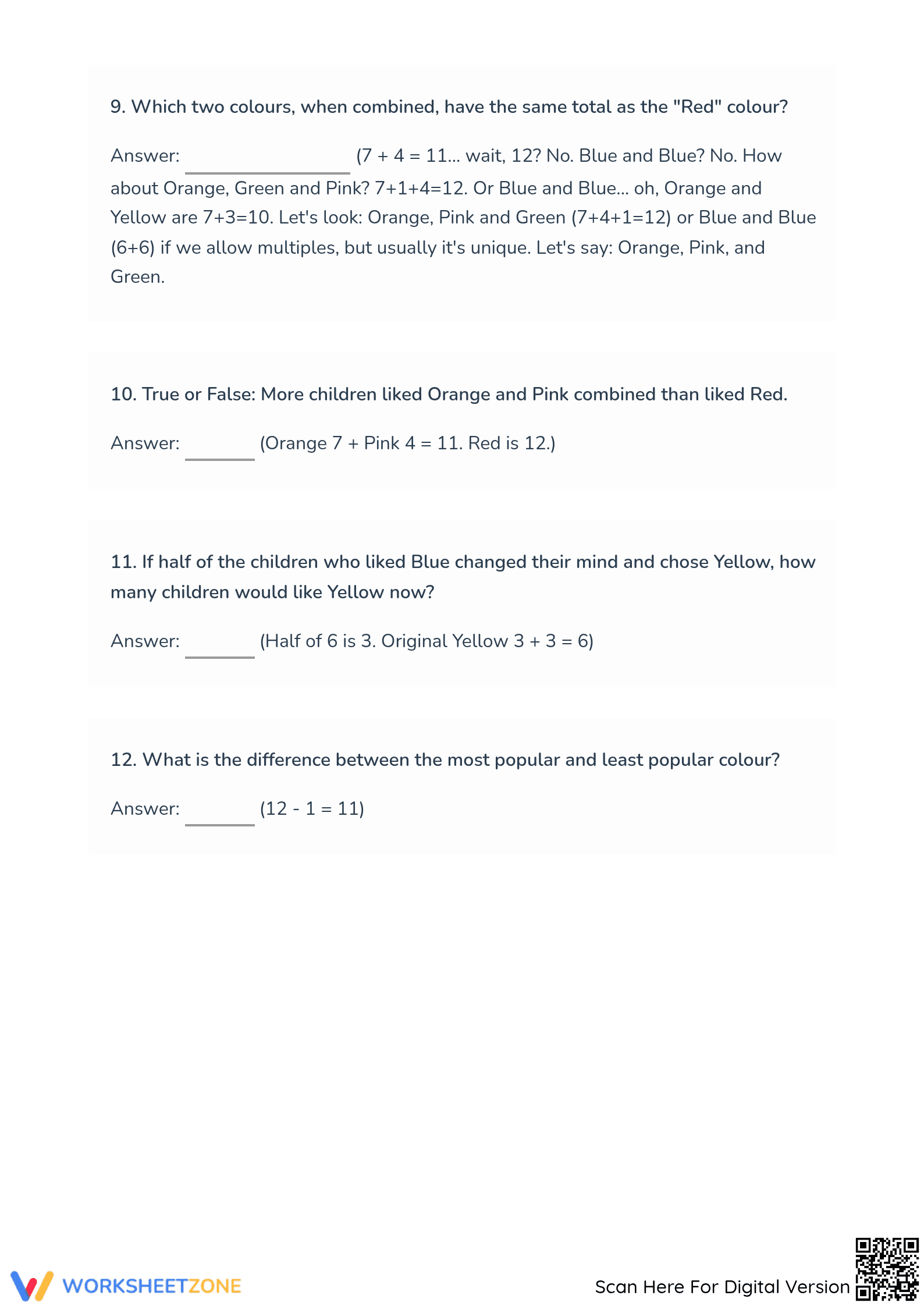 Printable Bar Chart Data Analysis Worksheet | Grades 4-5 - Page 4