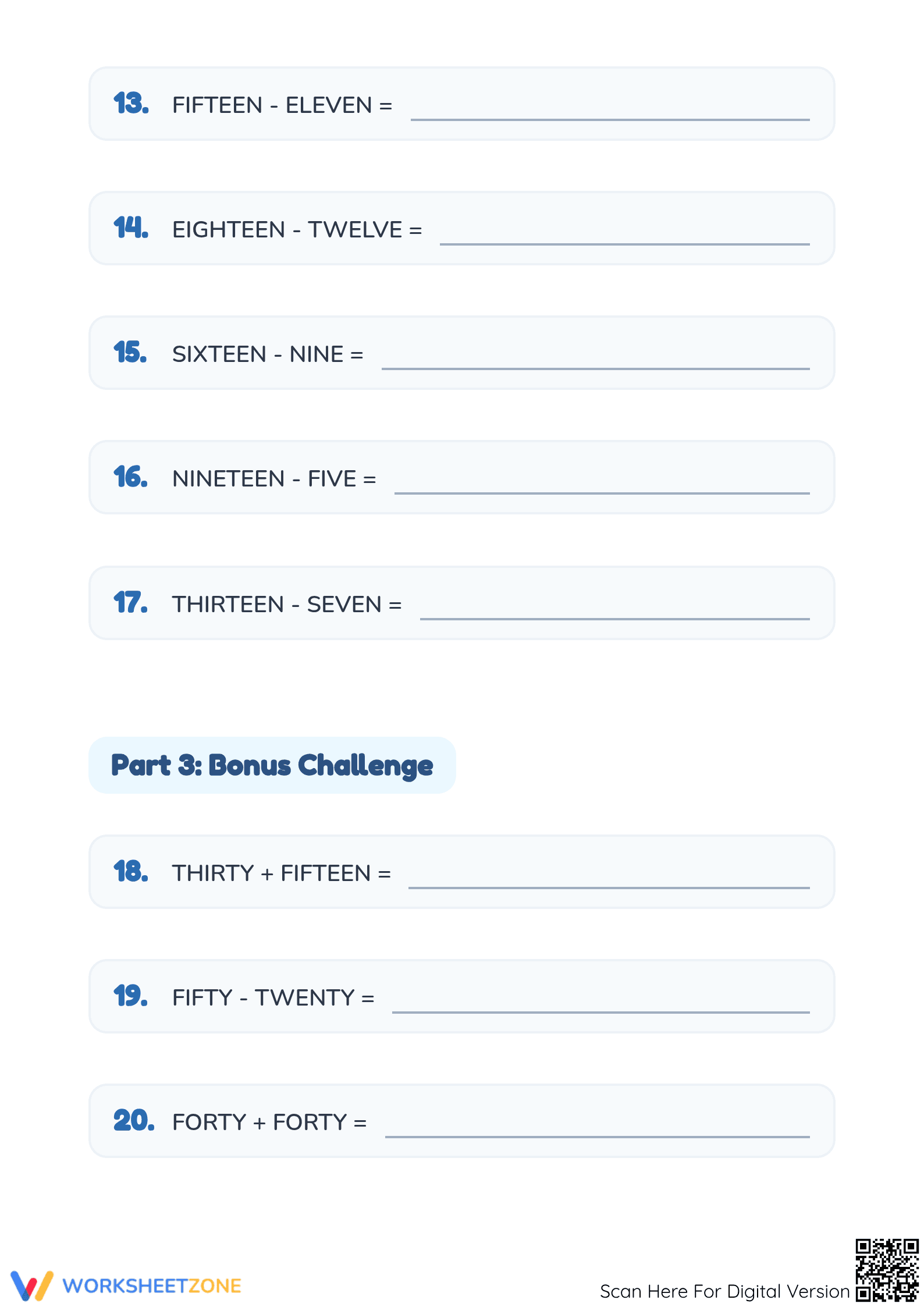Printable Mixed Sums Word Problem Worksheet | Grade 3 Math - Page 3