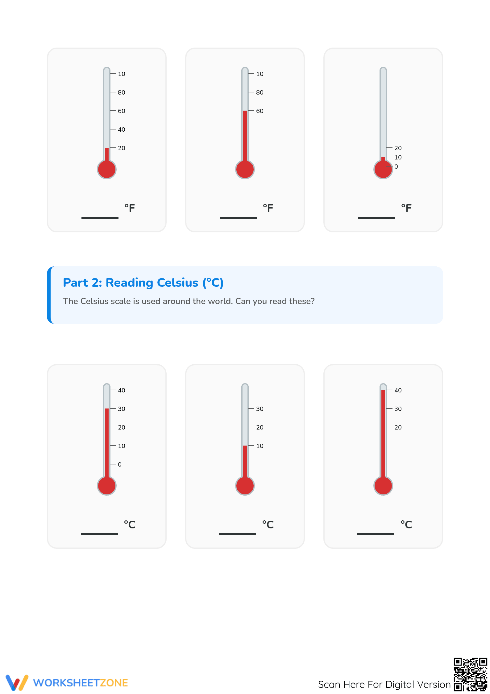 Printable Temperature Worksheet | Grade 2 Math Essential - Page 2
