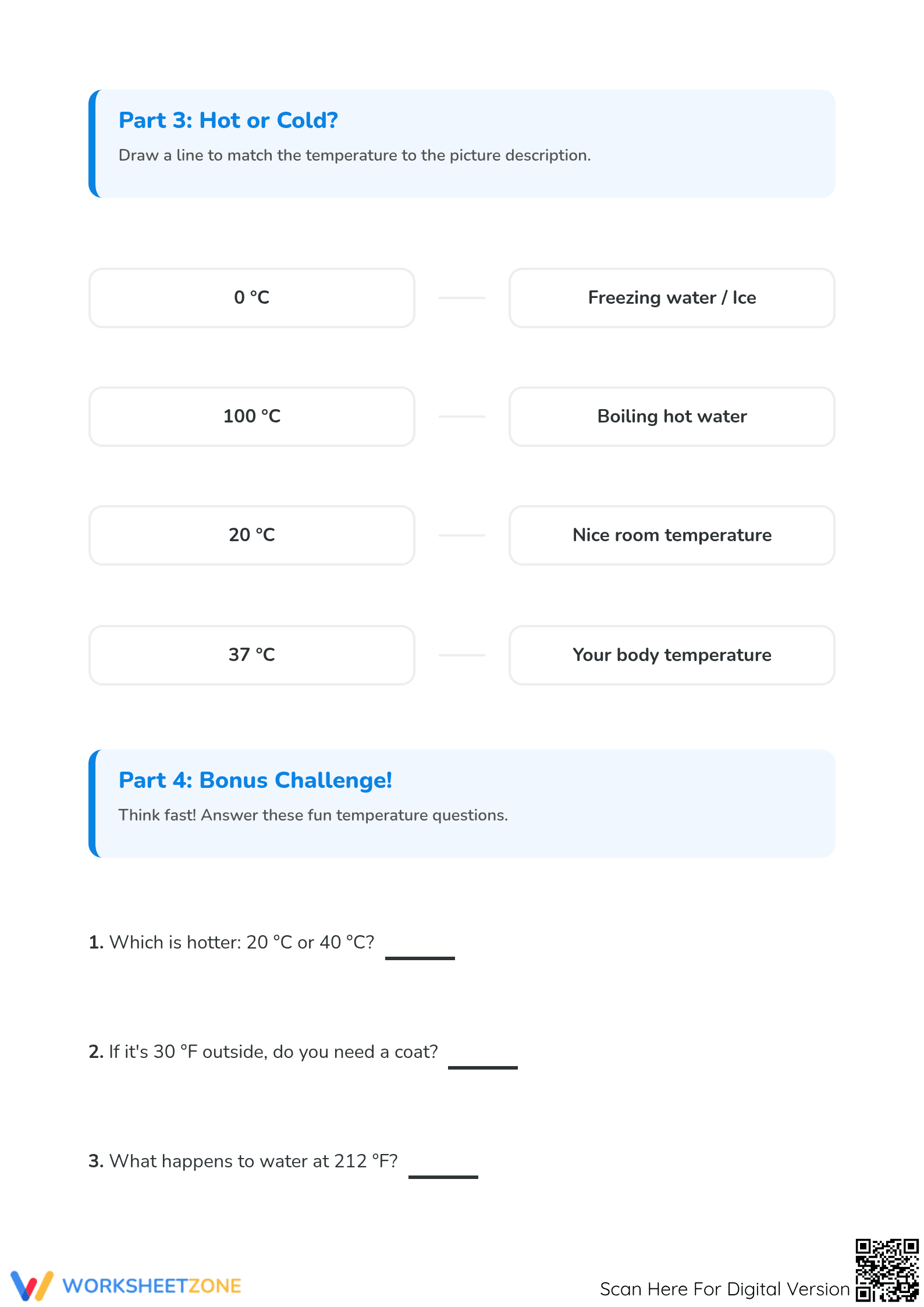 Printable Temperature Worksheet | Grade 2 Math Essential - Page 3