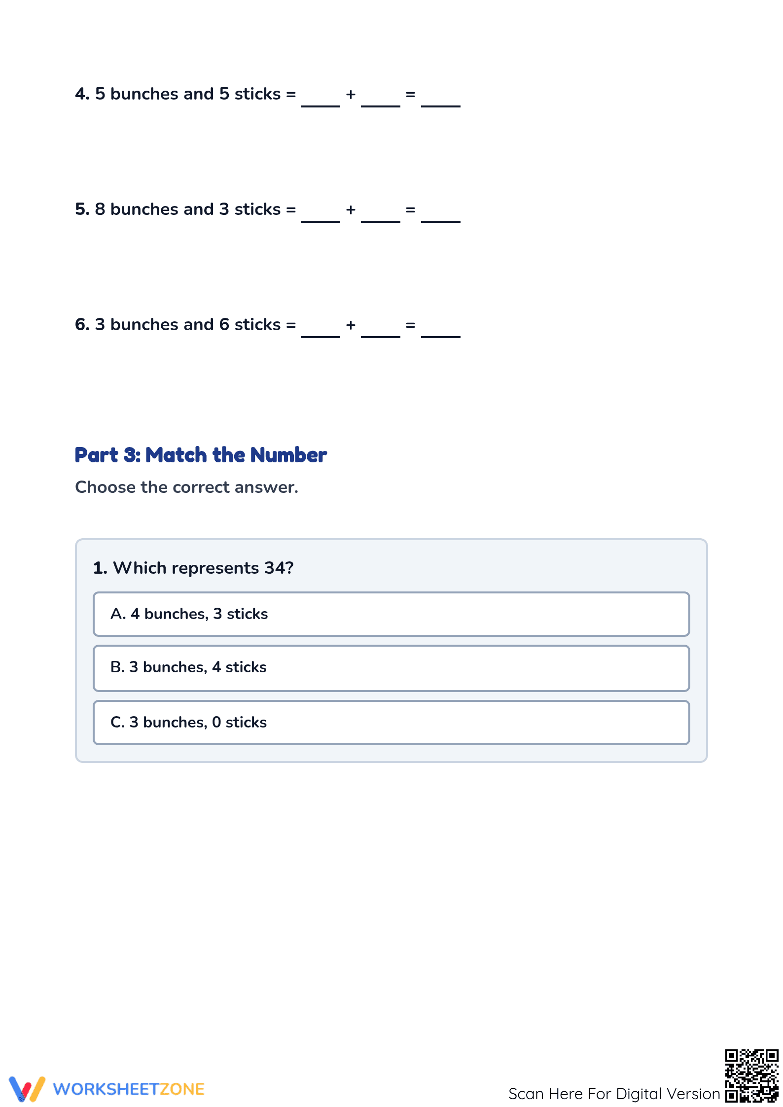 Printable Counting in Tens Worksheet | Grade 1-3 Math - Page 3