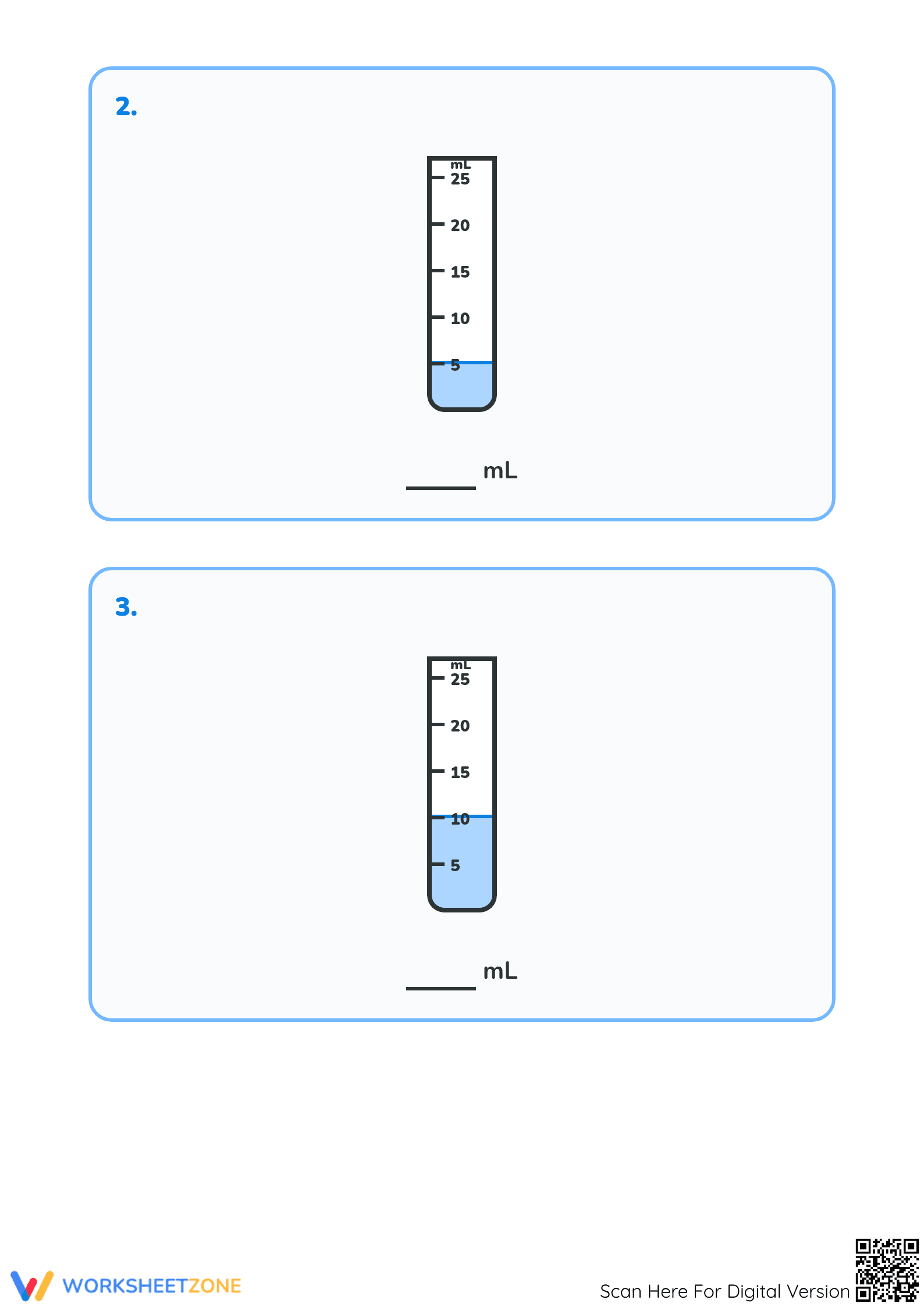 Printable Measuring Capacity Worksheet | Grade 2-3 Math - Page 2