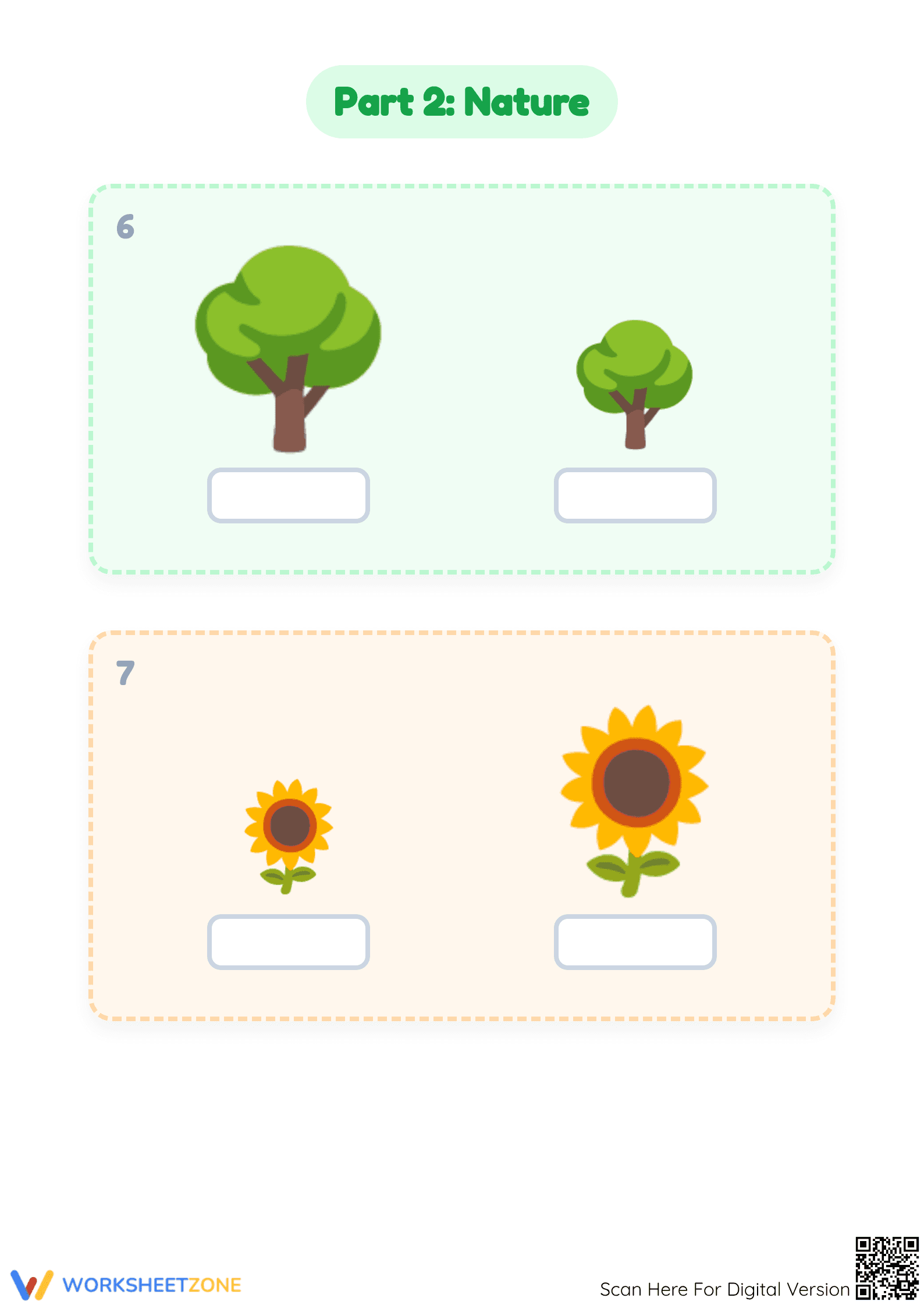 Printable Taller and Shorter Worksheet | Kindergarten Math - Page 4
