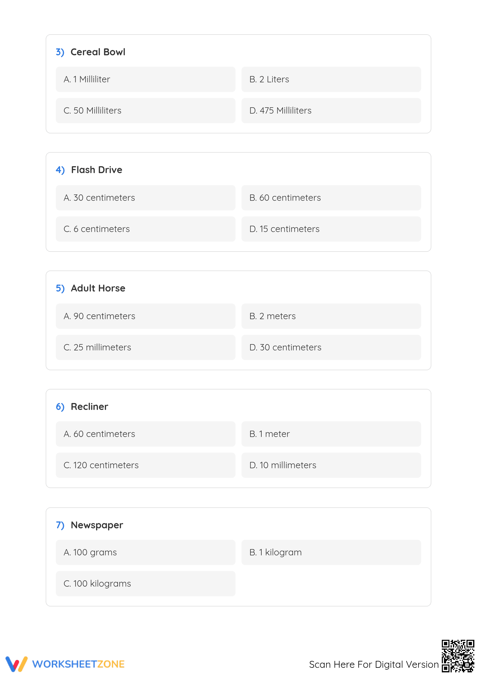 Essential Metric Units Worksheet | Grade 5 Math Printable - Page 2