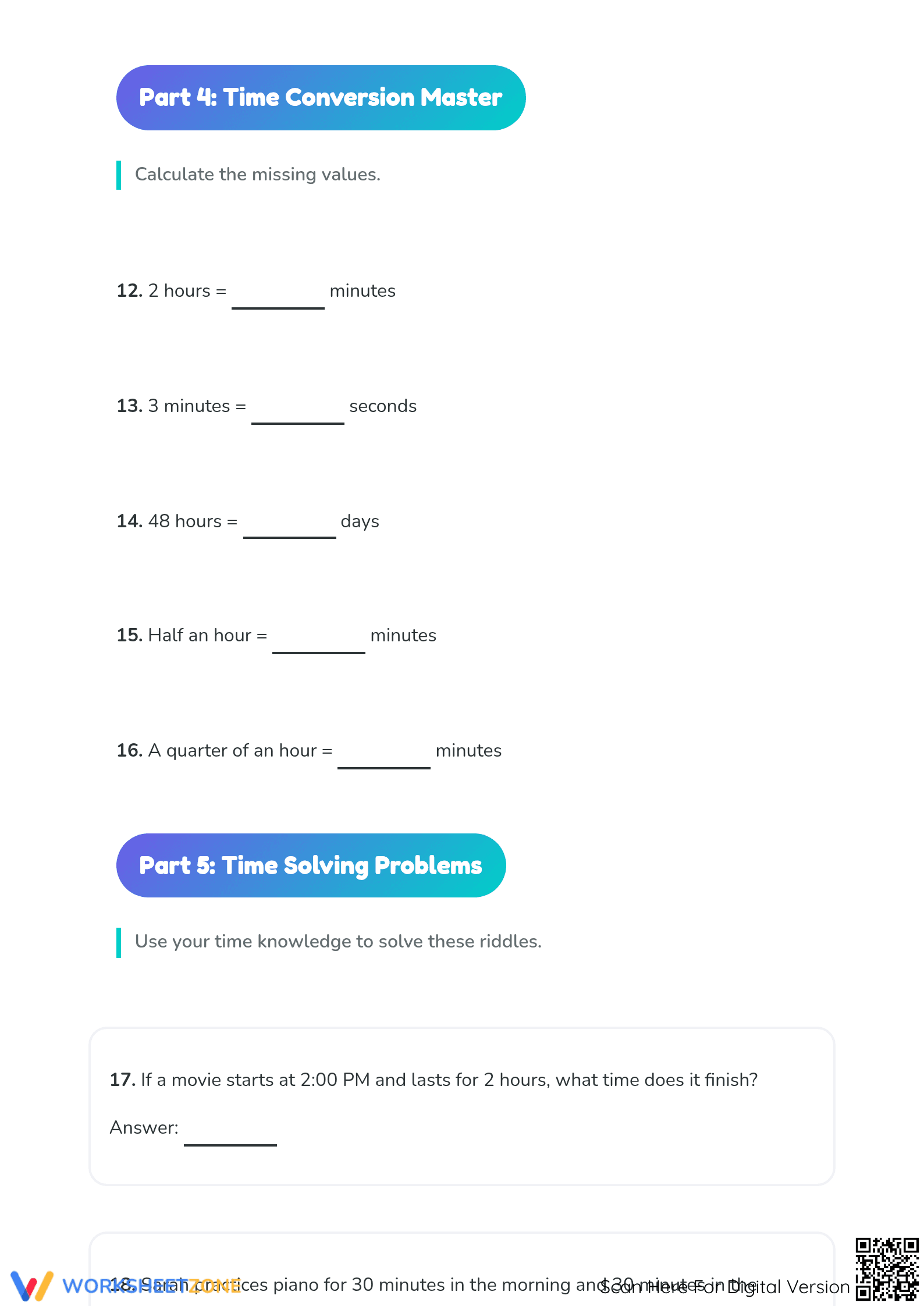 Printable Units of Time Worksheet | Complete Grade 2 Math - Page 4